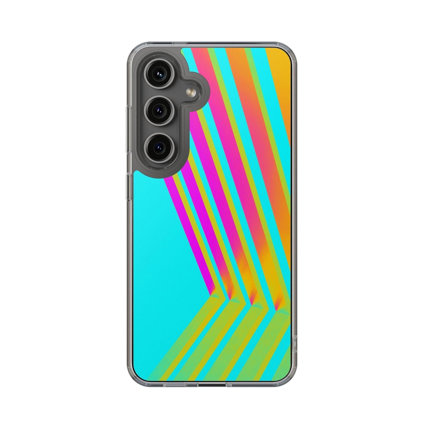 Abstract Pattern With Vibrant Color Clear Cases - covers4phones