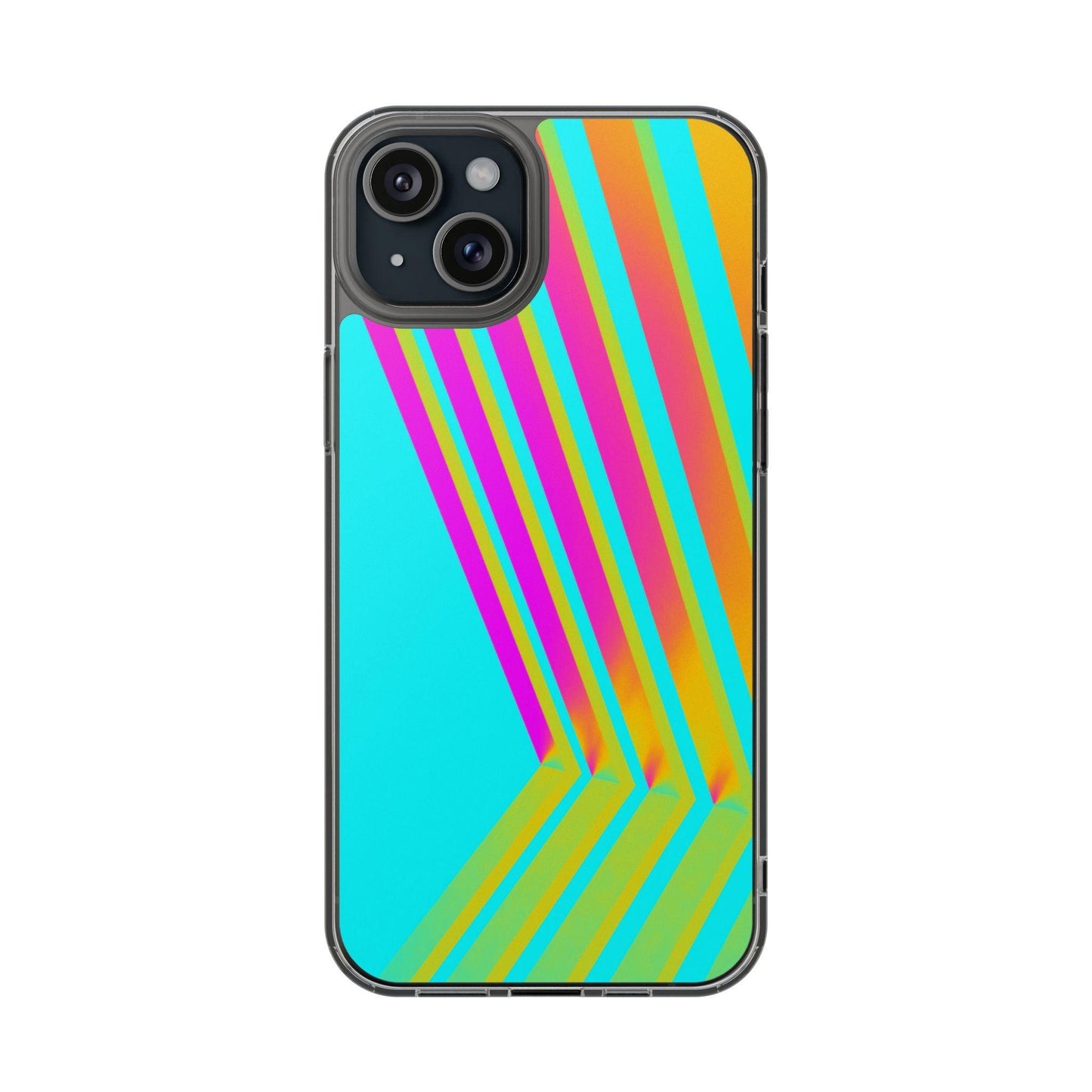 Abstract Pattern With Vibrant Color Clear Cases - covers4phones