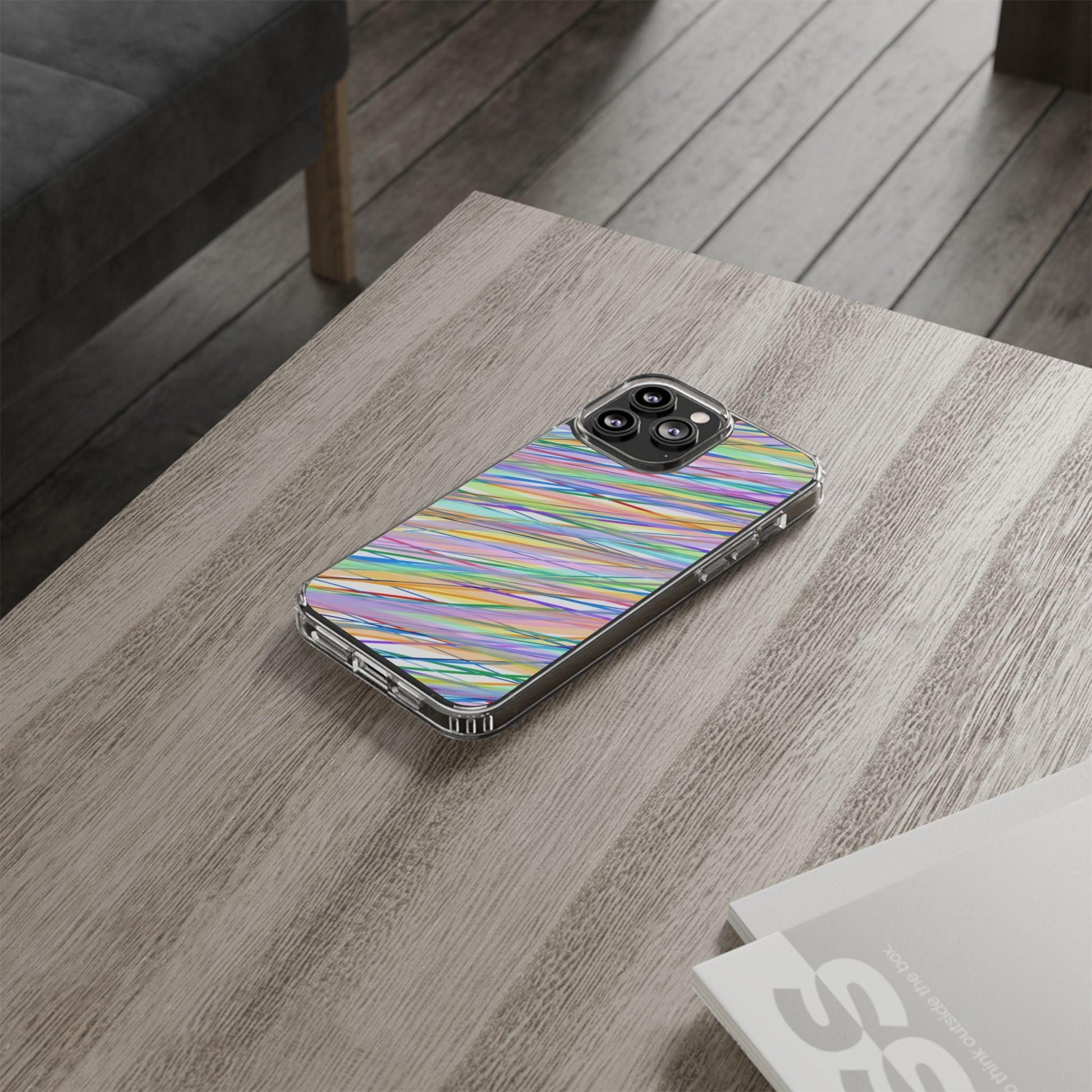 Threads Of Colors Clear Case - covers4phones