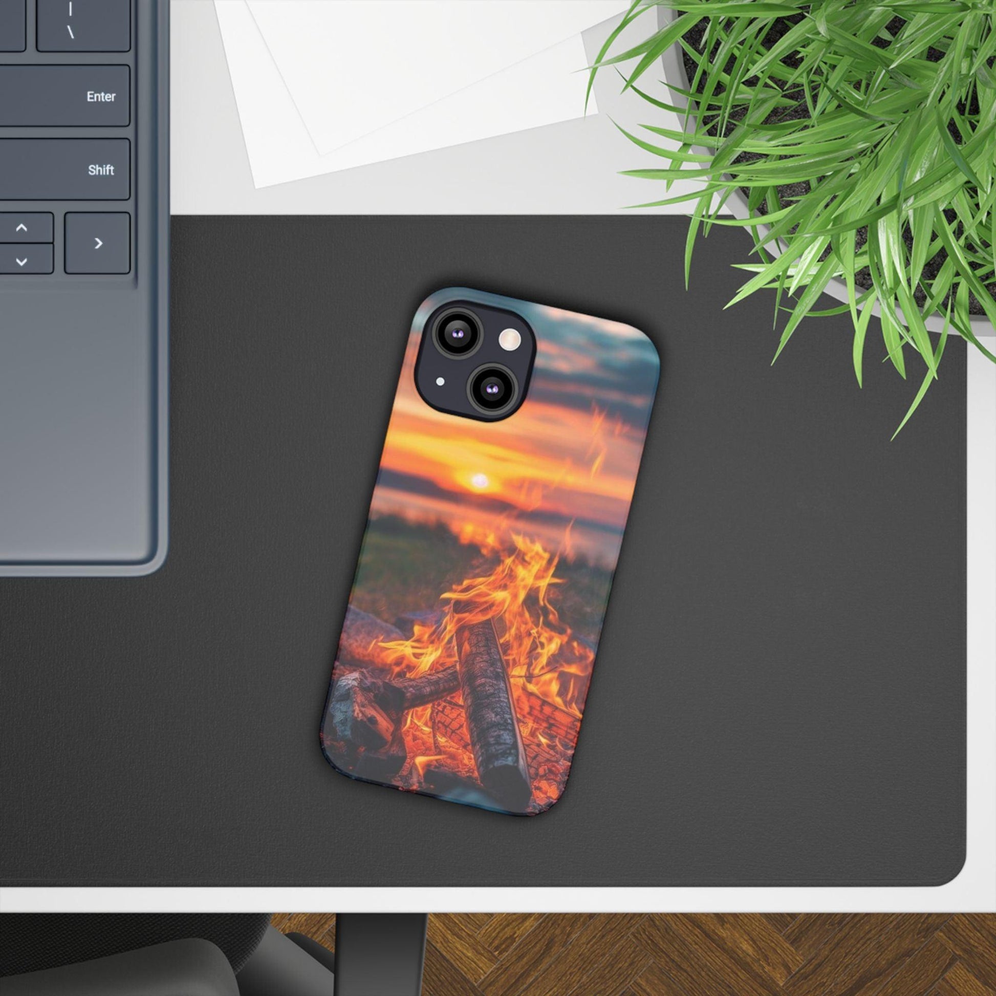 Woodland Fire Phone Case – Warmth of Nature’s Blaze on Your Device - covers4phones