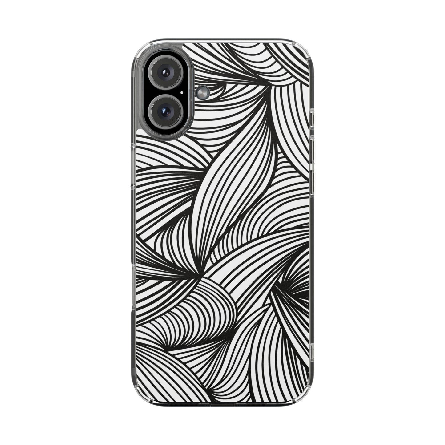 Black and White Illusion Clear Cases - covers4phones