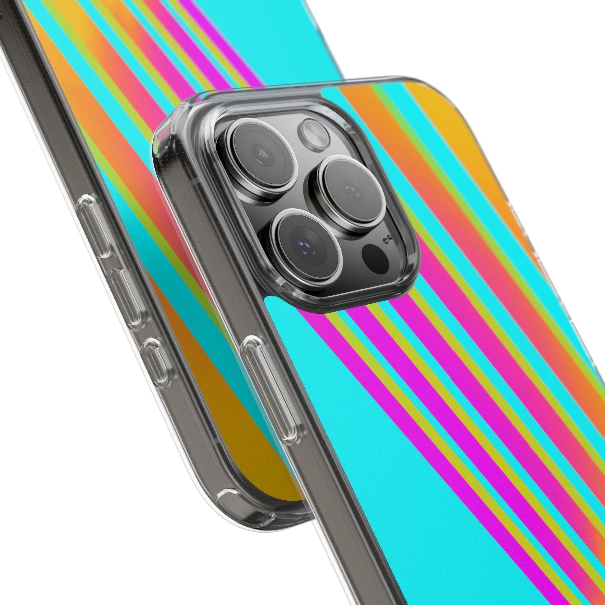 Abstract Pattern With Vibrant Color Clear Cases - covers4phones