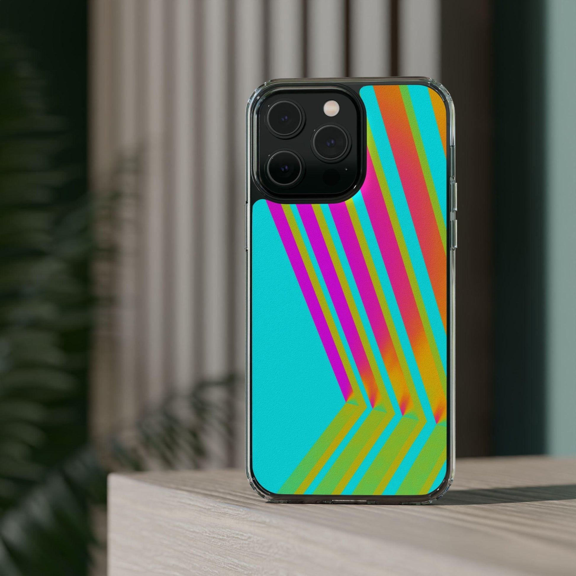 Abstract Pattern With Vibrant Color Clear Cases - covers4phones