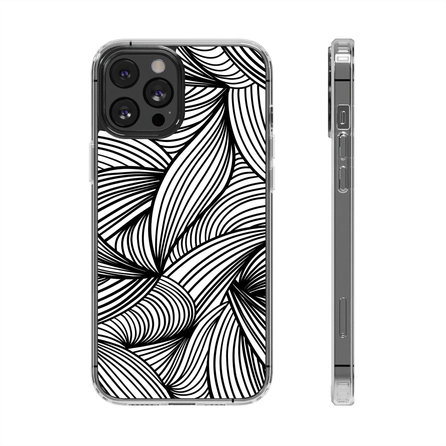 Black and White Illusion Clear Cases - covers4phones