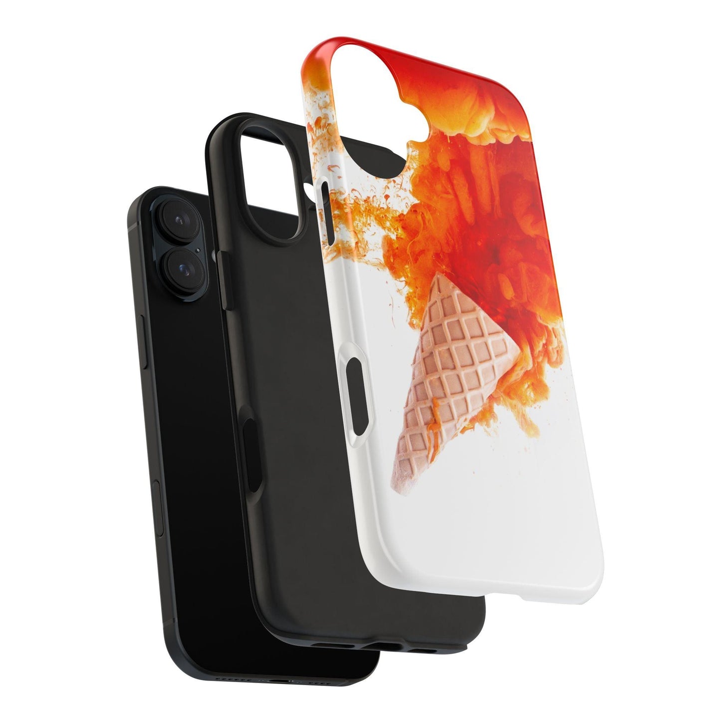 Ice Cream With Flame Of Colors Tough Phone Cases - covers4phones