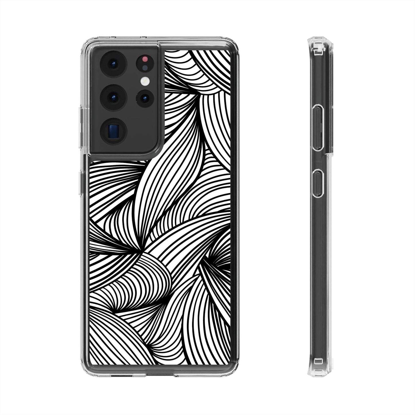 Black and White Illusion Clear Cases - covers4phones