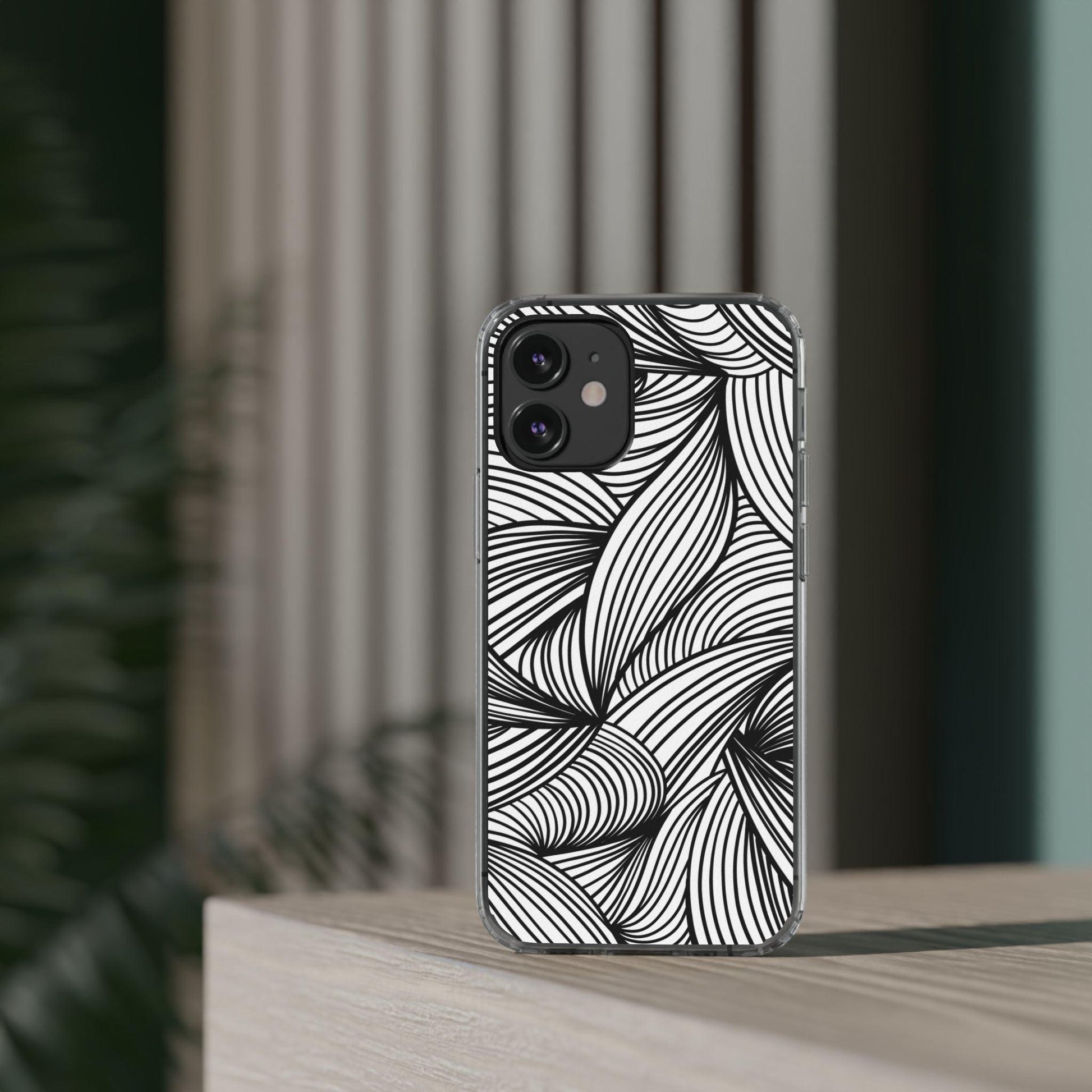 Black and White Illusion Clear Cases - covers4phones