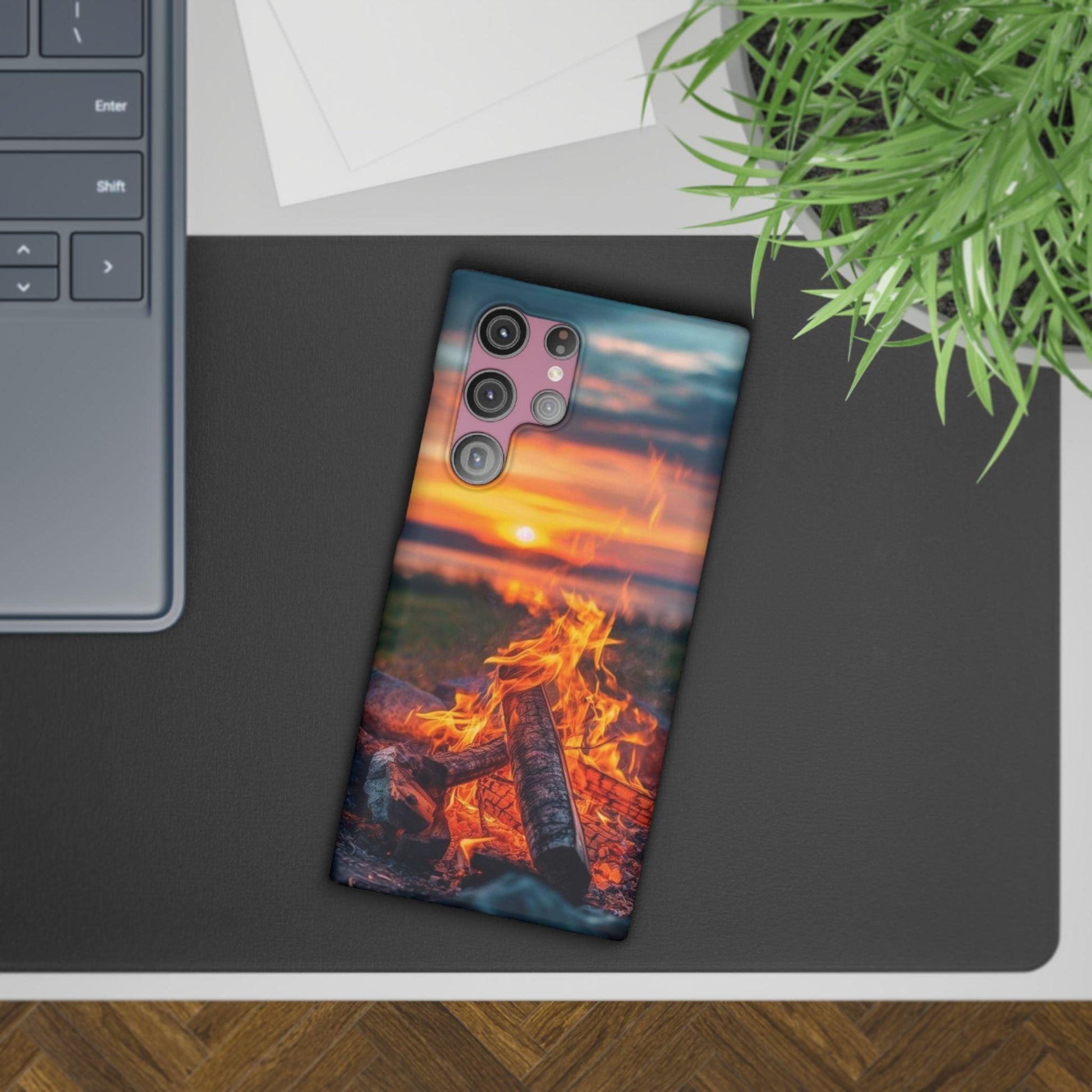 Woodland Fire Phone Case – Warmth of Nature’s Blaze on Your Device - covers4phones