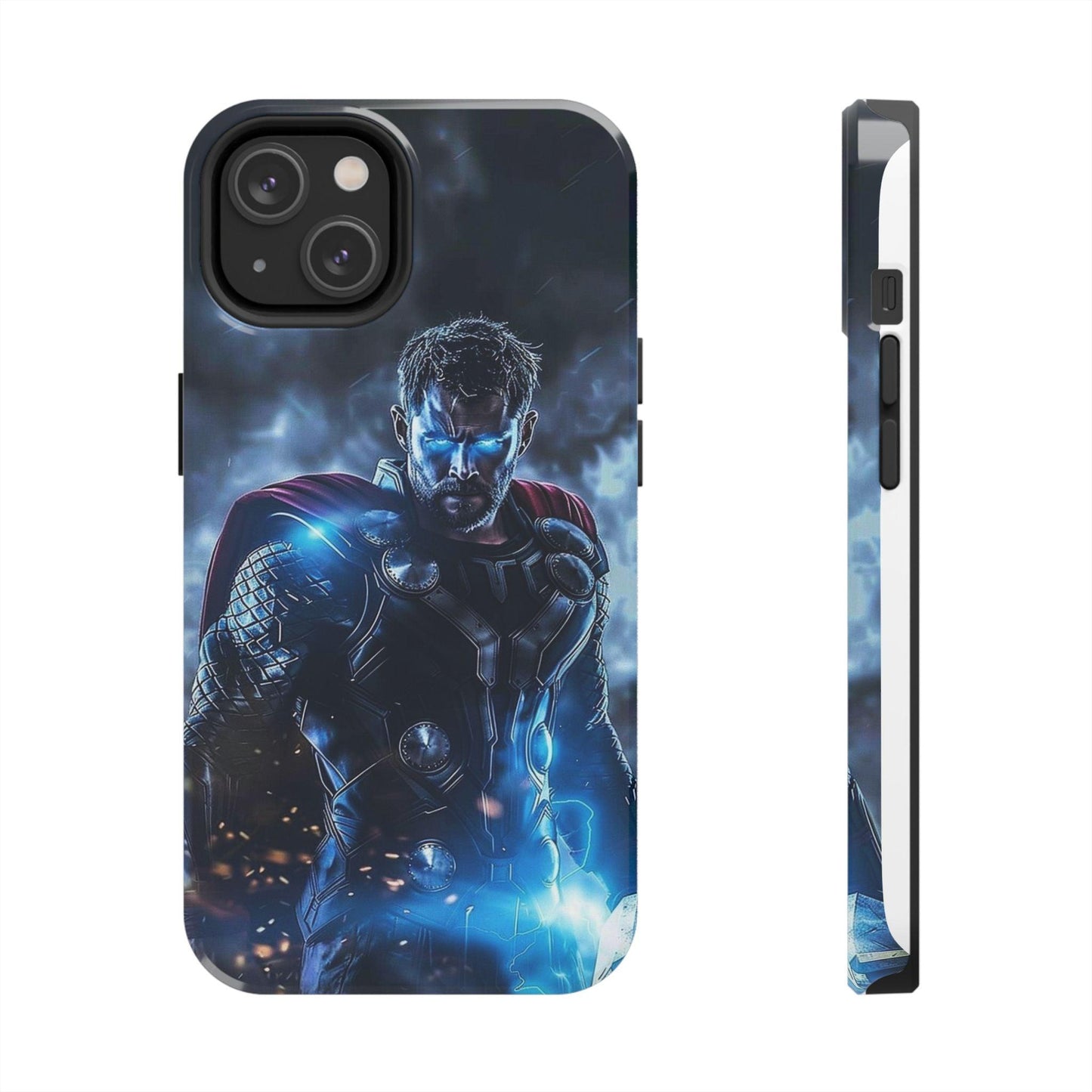 Thor, the God of Thunder in Action Printed Tough Phone Case for iPhone & Samsung Galaxy - Epic Superhero Design - covers4phones