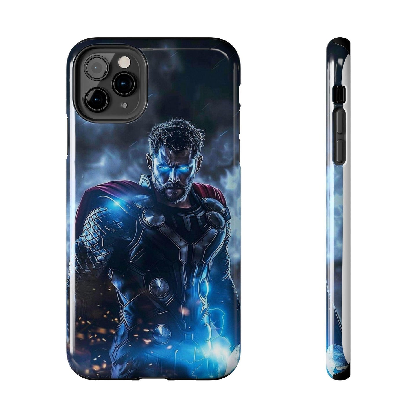 Thor, the God of Thunder in Action Printed Tough Phone Case for iPhone & Samsung Galaxy - Epic Superhero Design - covers4phones