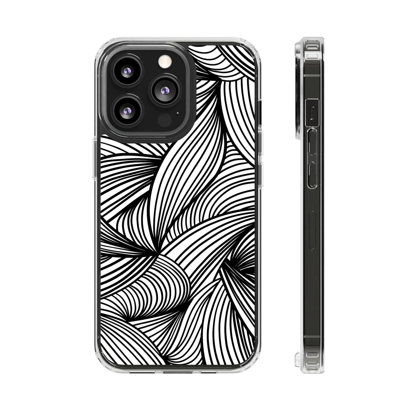 Black and White Illusion Clear Cases - covers4phones