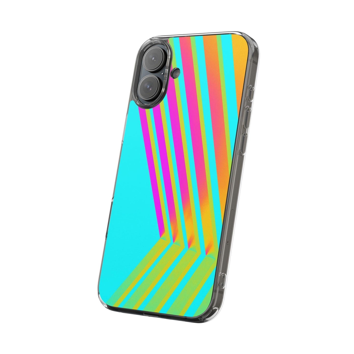Abstract Pattern With Vibrant Color Clear Cases - covers4phones