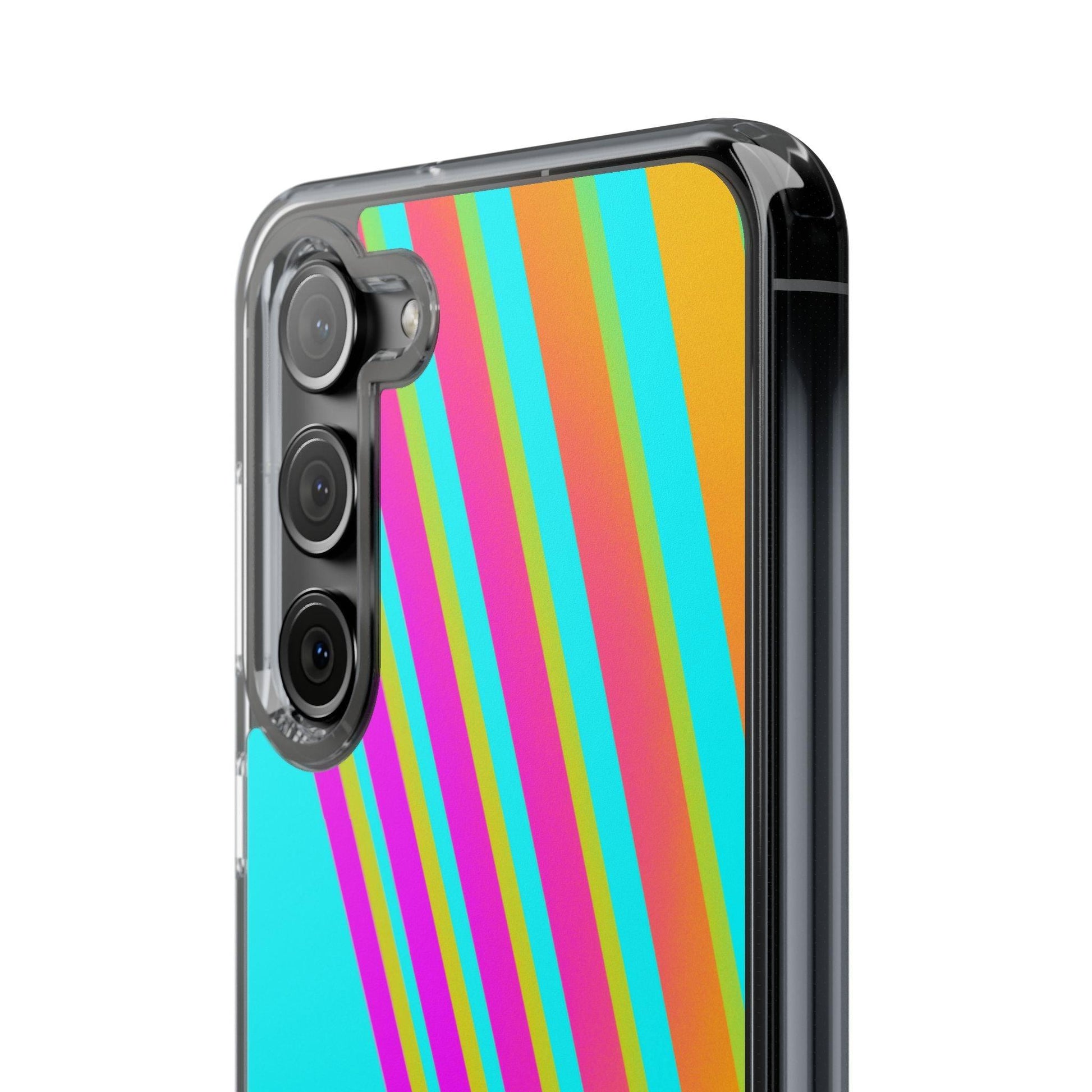 Abstract Pattern With Vibrant Color Clear Cases - covers4phones