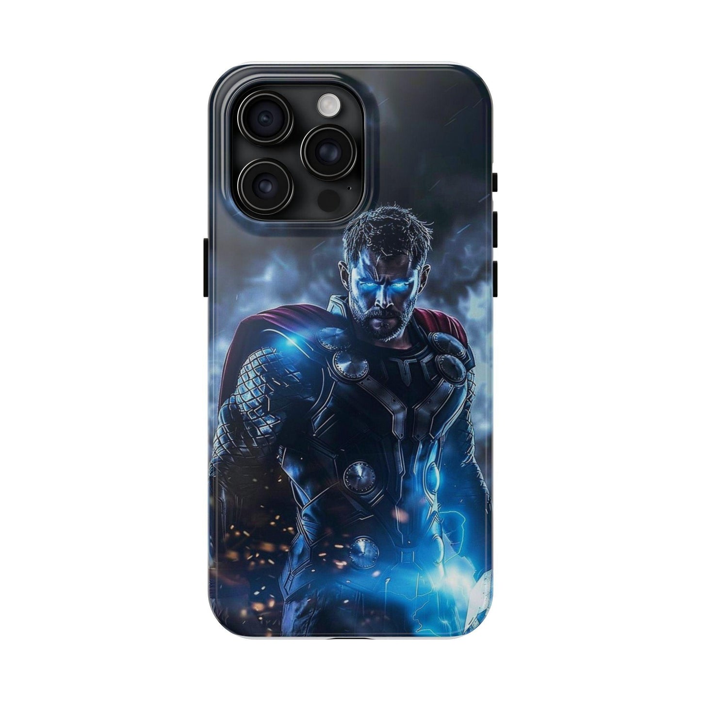 Thor, the God of Thunder in Action Printed Tough Phone Case for iPhone & Samsung Galaxy - Epic Superhero Design - covers4phones