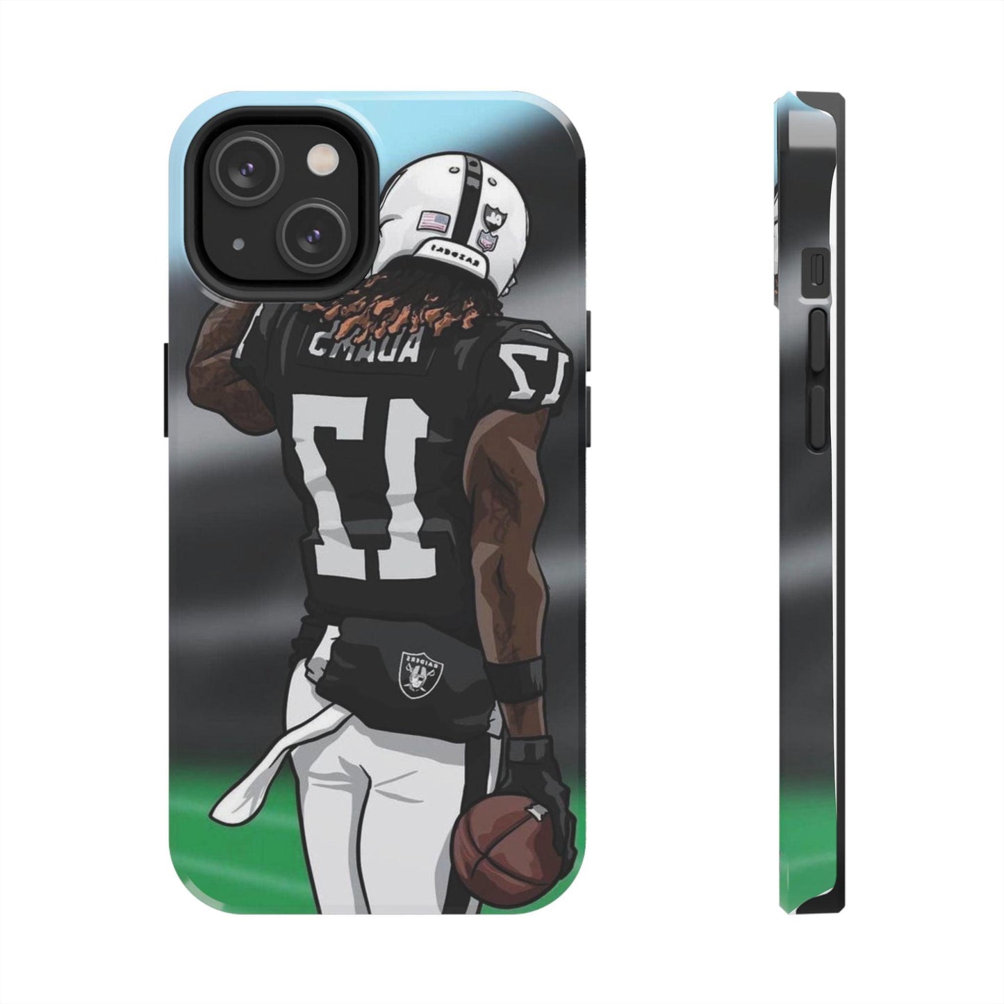 Adam 17 Player Showing Shirt Number Printed Tough Phone Case for iPhone & Samsung Galaxy - Bold Athlete Design - covers4phones