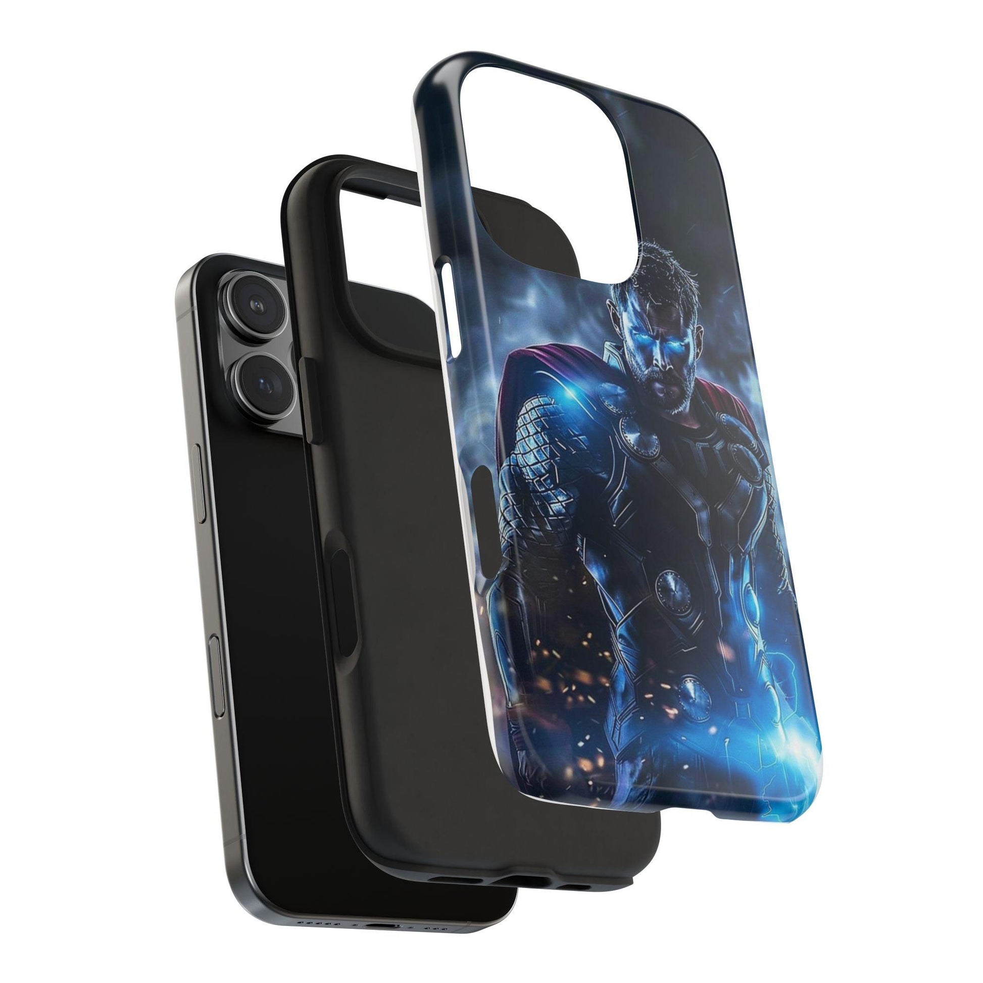 Thor, the God of Thunder in Action Printed Tough Phone Case for iPhone & Samsung Galaxy - Epic Superhero Design - covers4phones
