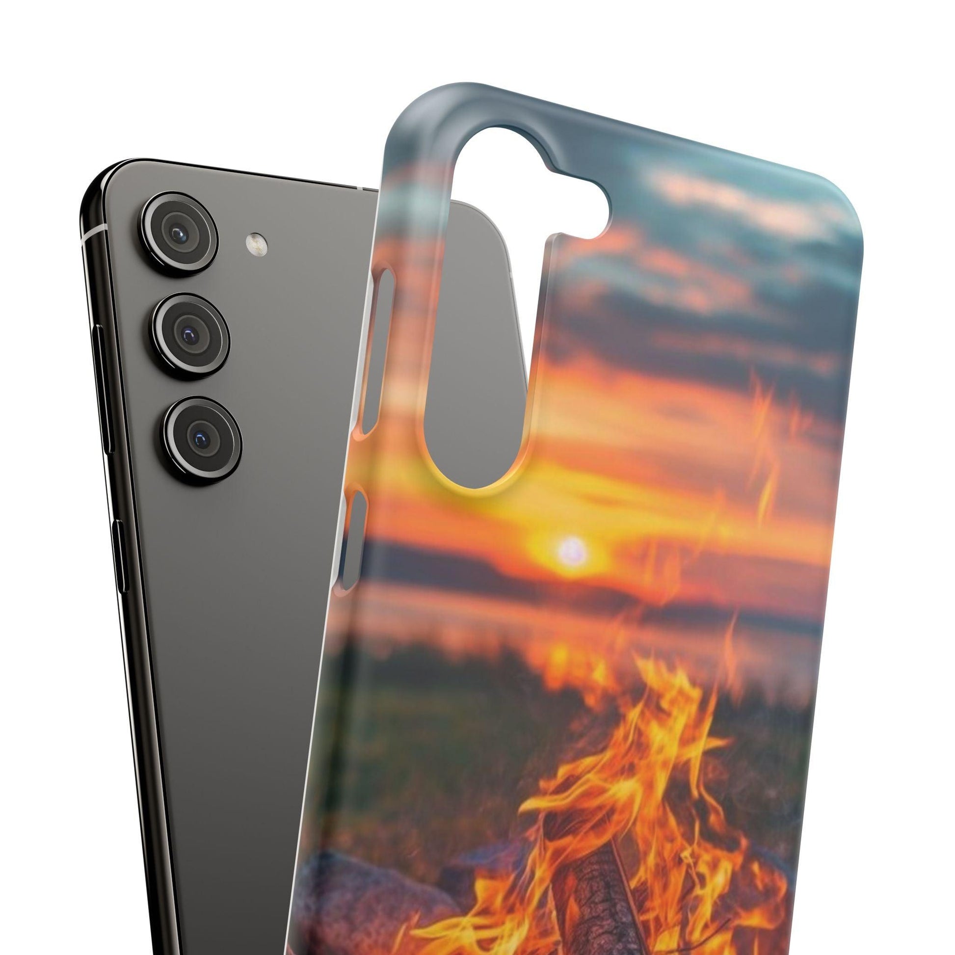 Woodland Fire Phone Case – Warmth of Nature’s Blaze on Your Device - covers4phones