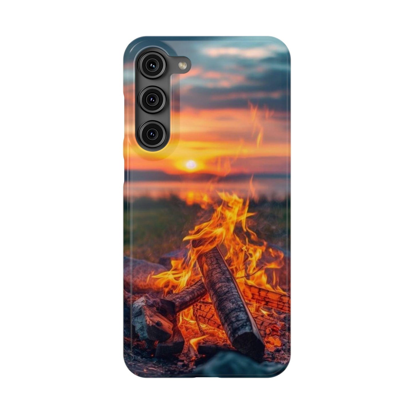 Woodland Fire Phone Case – Warmth of Nature’s Blaze on Your Device - covers4phones