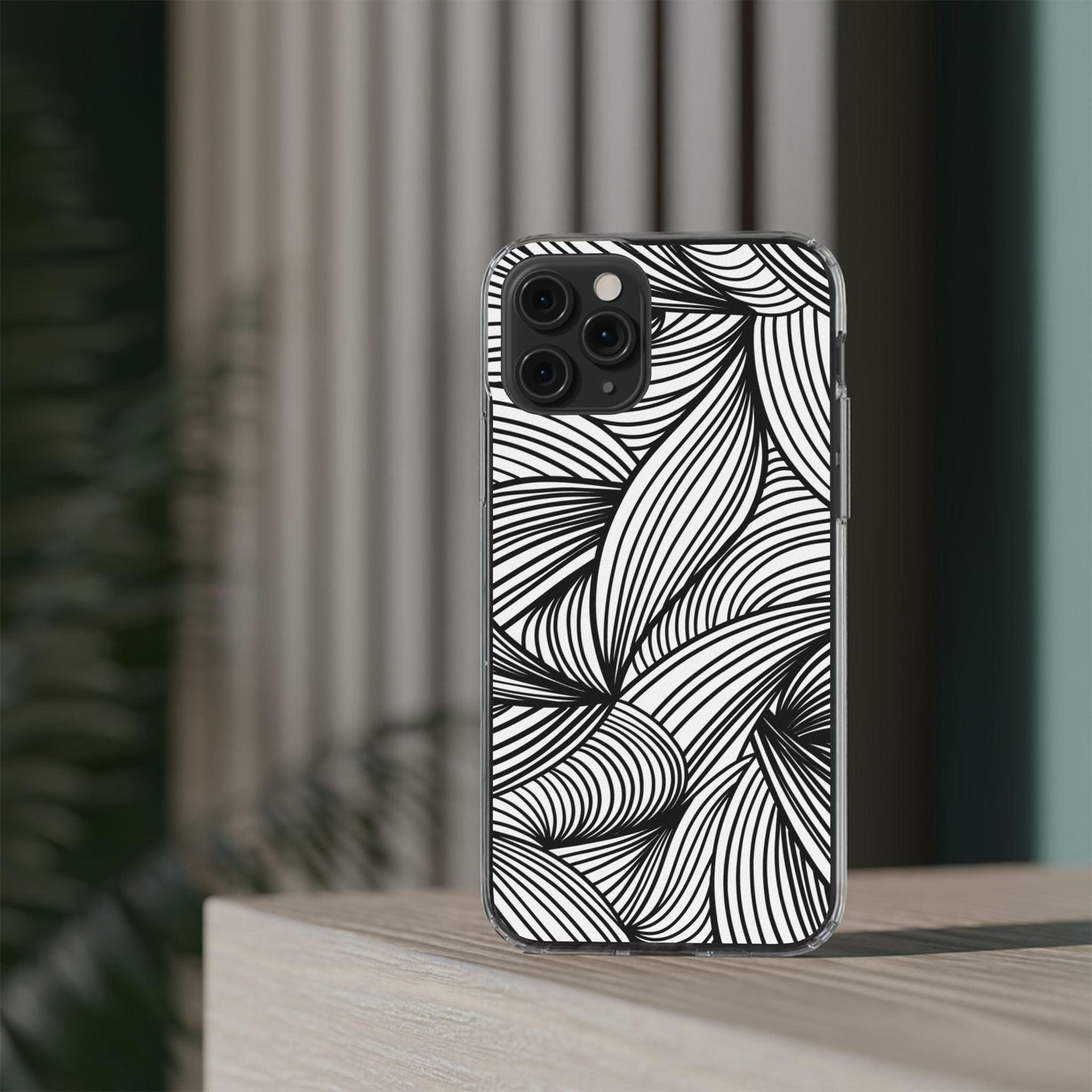 Black and White Illusion Clear Cases - covers4phones