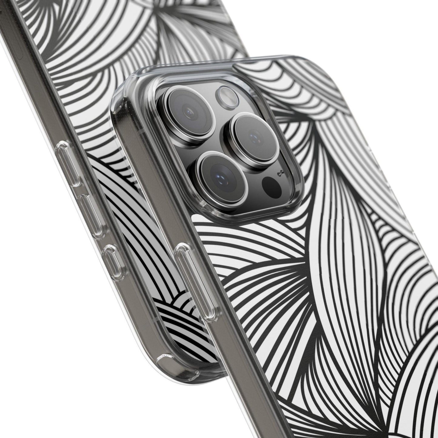 Black and White Illusion Clear Cases - covers4phones