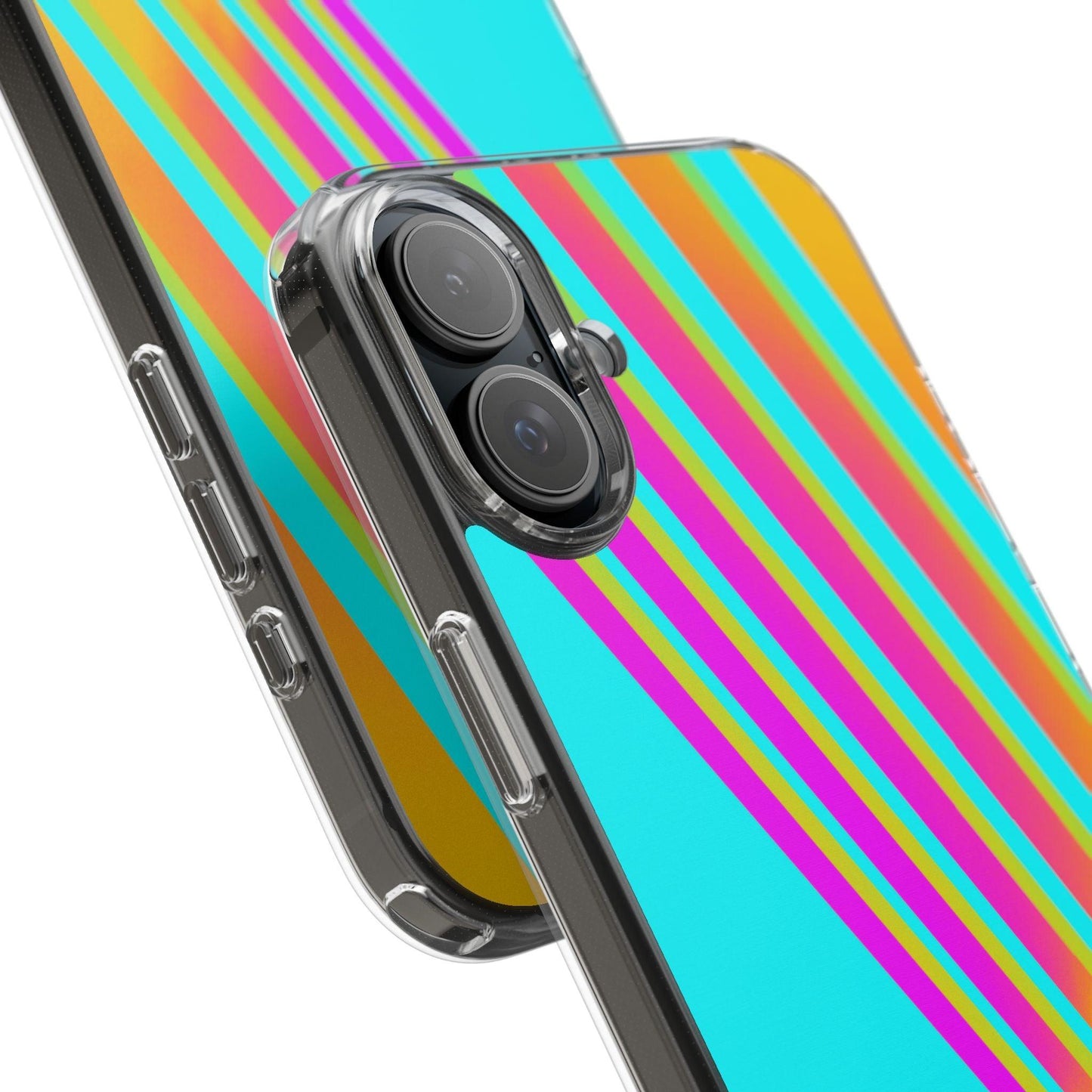 Abstract Pattern With Vibrant Color Clear Cases - covers4phones