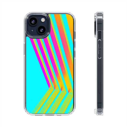 Abstract Pattern With Vibrant Color Clear Cases - covers4phones