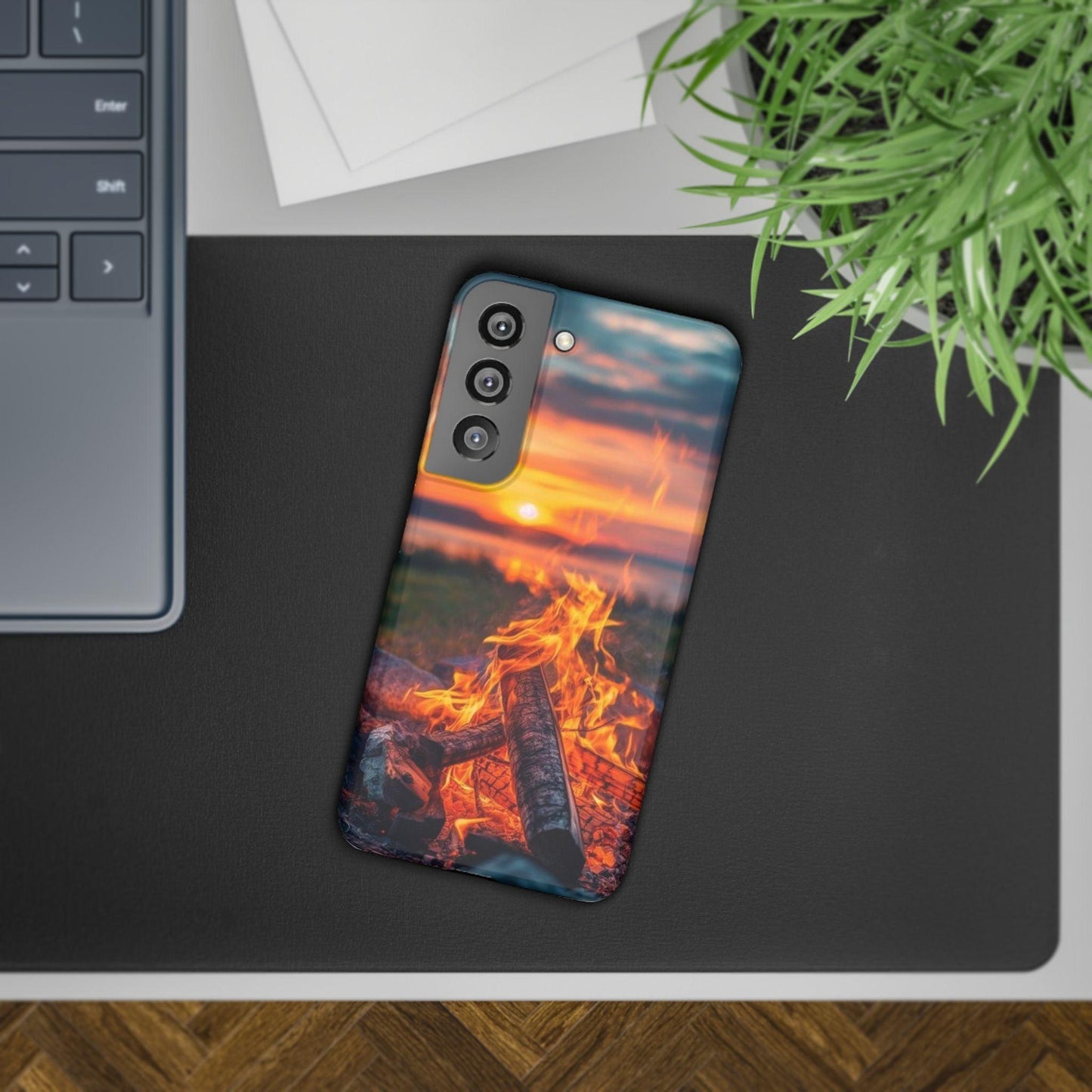 Woodland Fire Phone Case – Warmth of Nature’s Blaze on Your Device - covers4phones