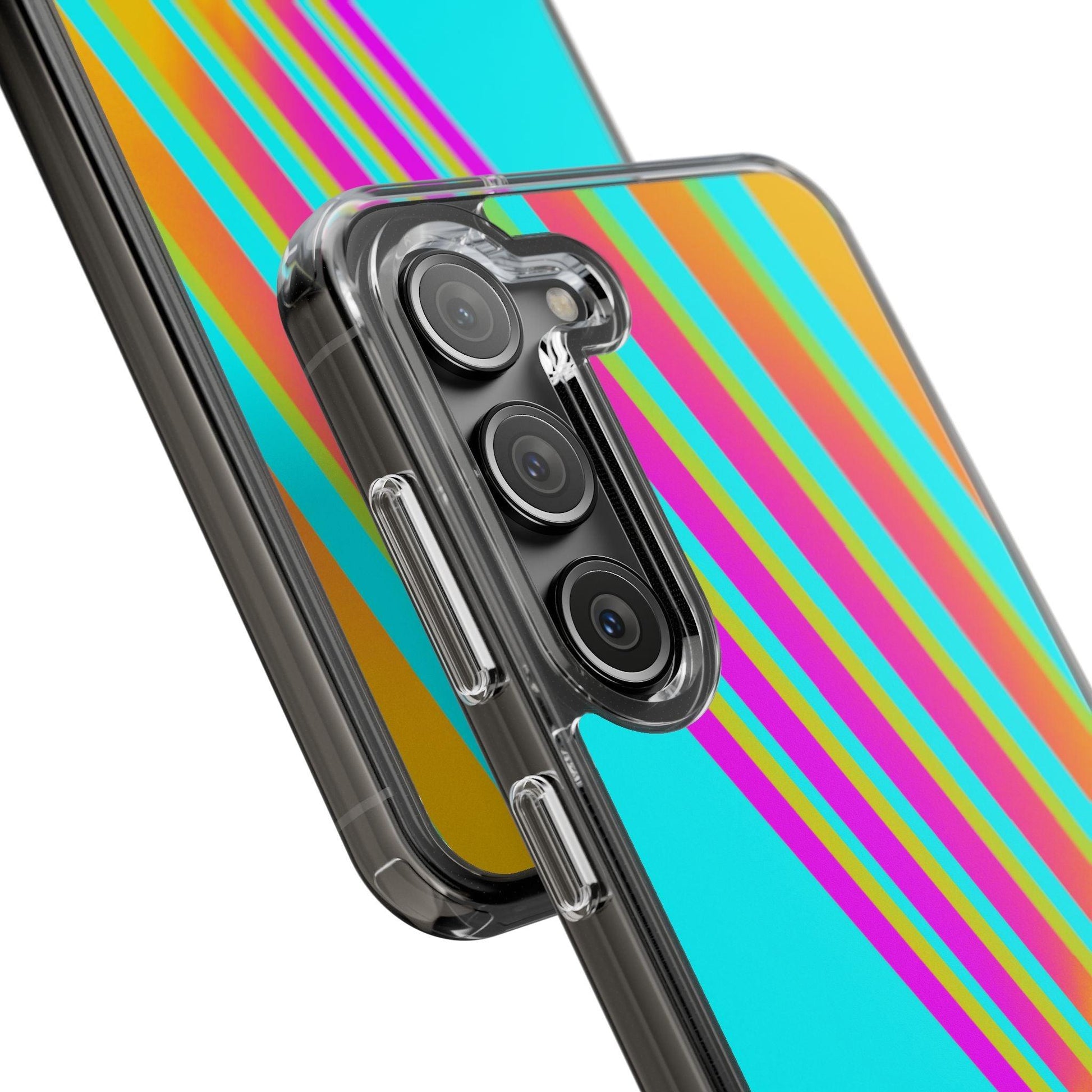 Abstract Pattern With Vibrant Color Clear Cases - covers4phones