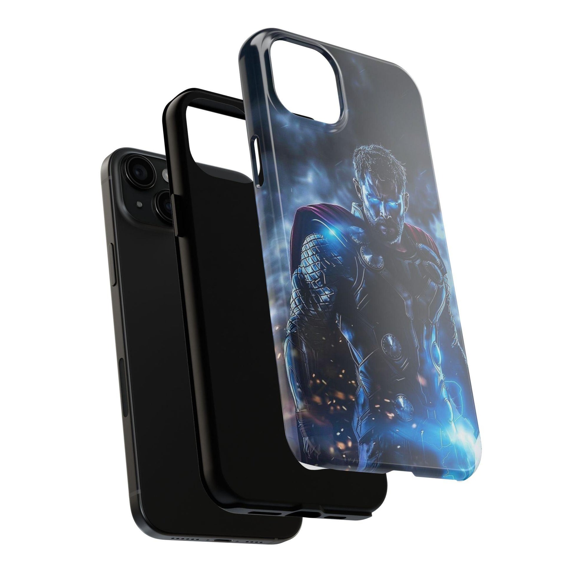 Thor, the God of Thunder in Action Printed Tough Phone Case for iPhone & Samsung Galaxy - Epic Superhero Design - covers4phones