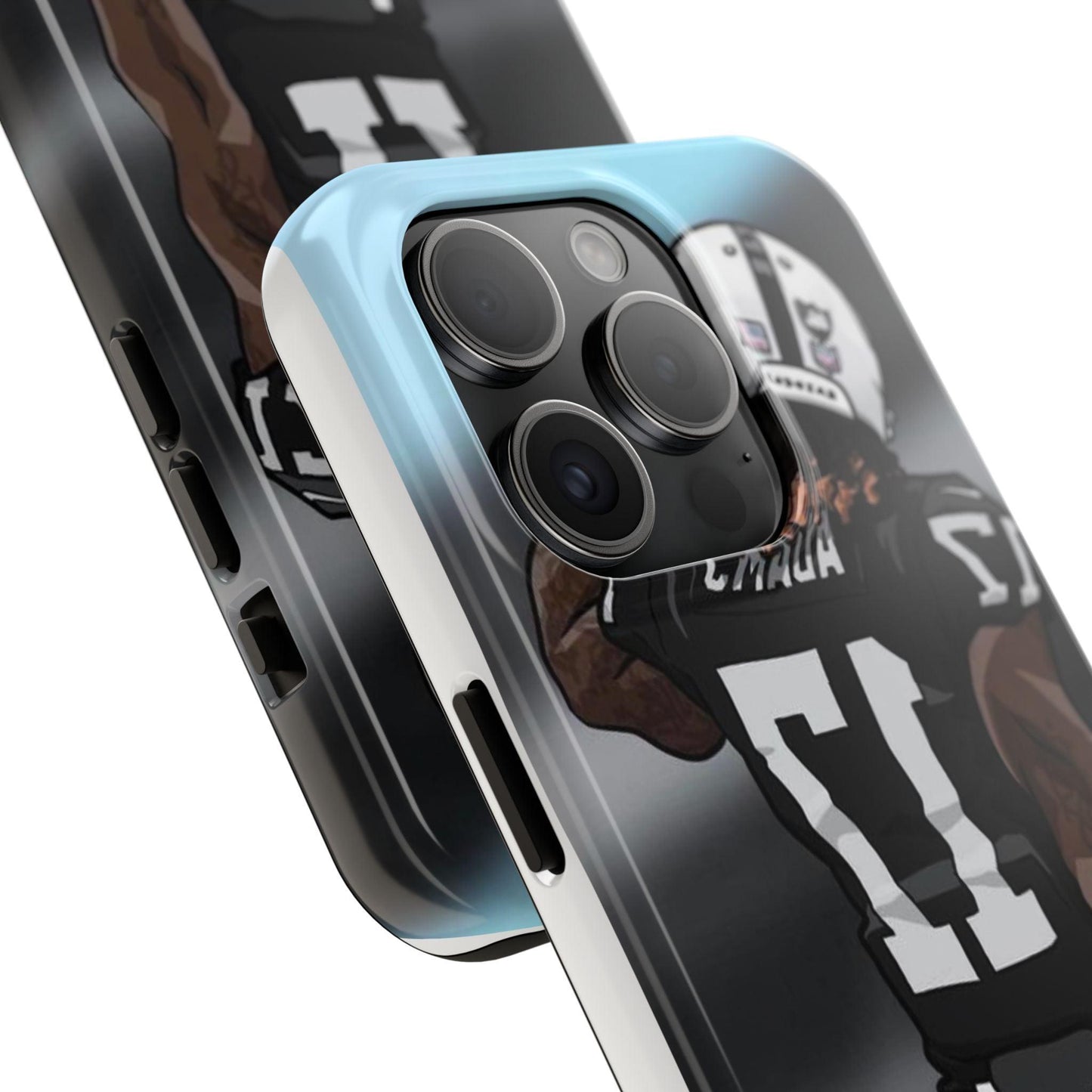 Adam 17 Player Showing Shirt Number Printed Tough Phone Case for iPhone & Samsung Galaxy - Bold Athlete Design - covers4phones