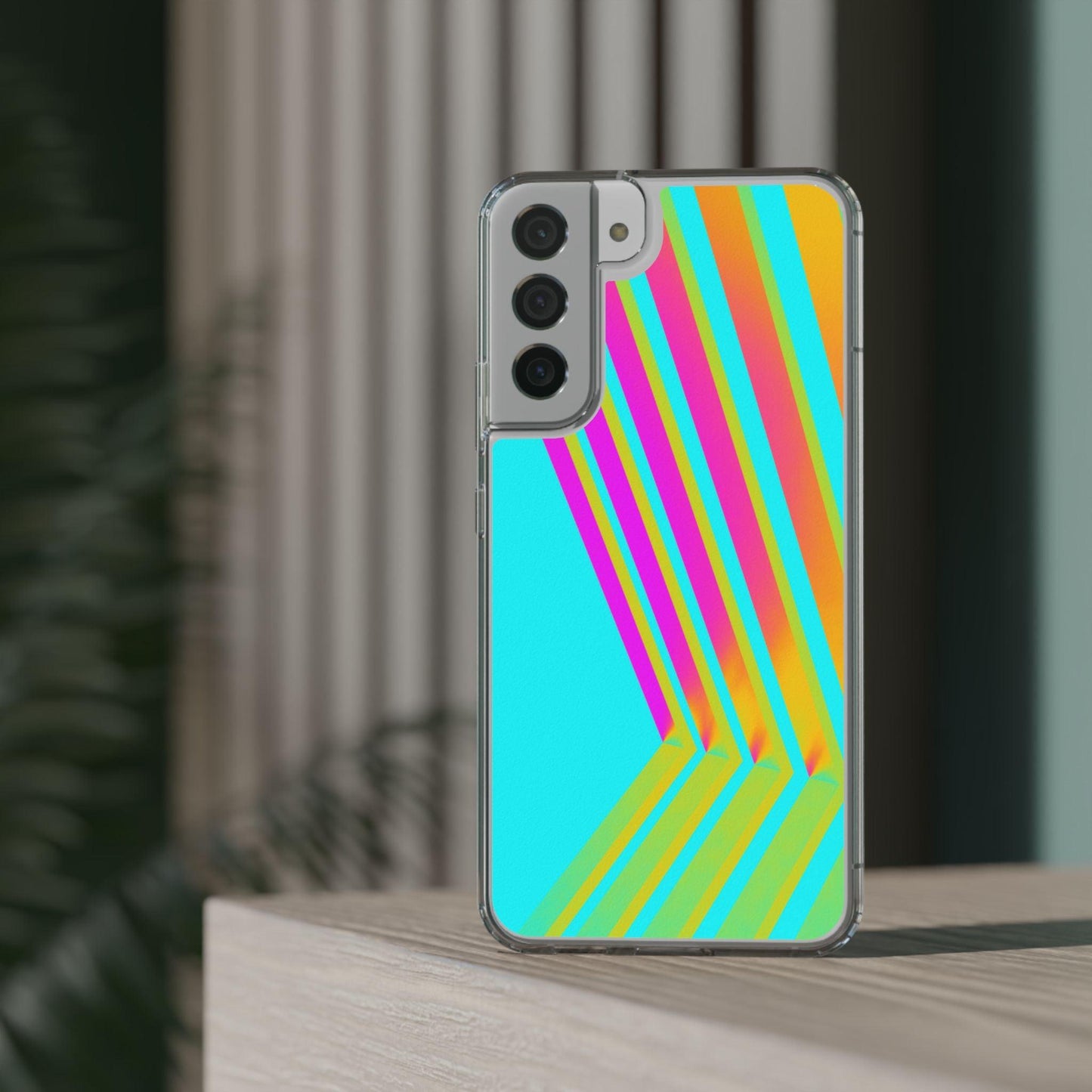 Abstract Pattern With Vibrant Color Clear Cases - covers4phones