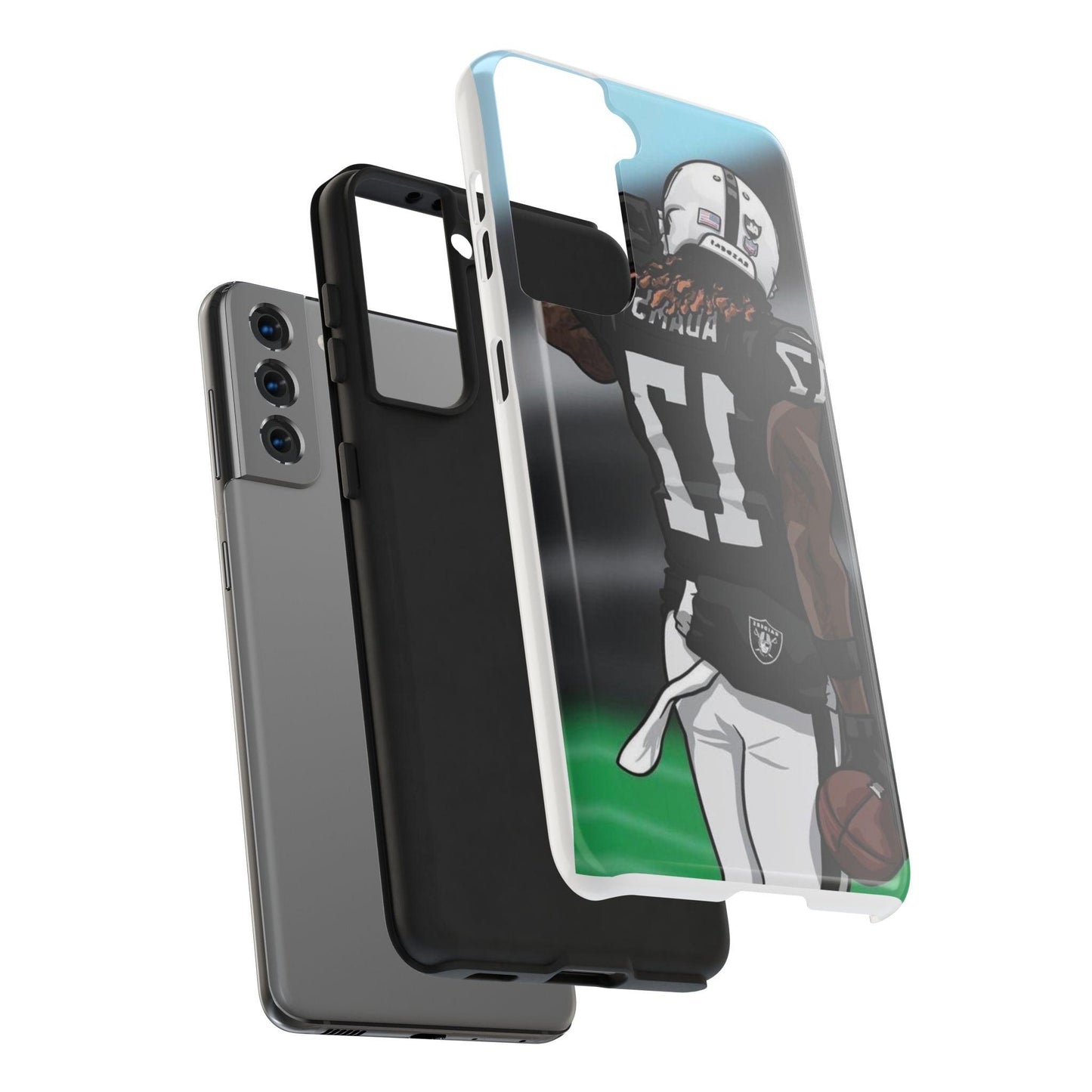 Adam 17 Player Showing Shirt Number Printed Tough Phone Case for iPhone & Samsung Galaxy - Bold Athlete Design - covers4phones