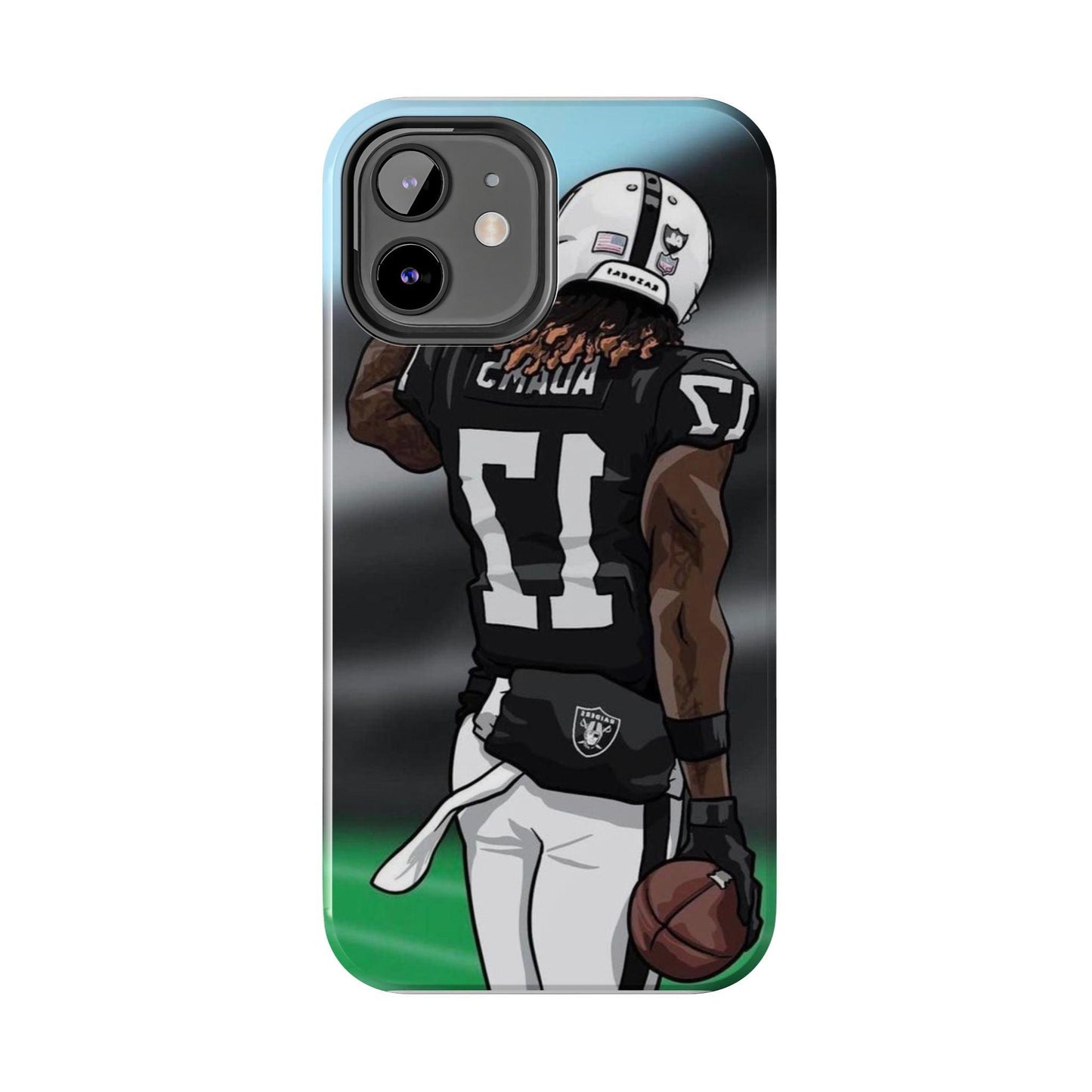 Adam 17 Player Showing Shirt Number Printed Tough Phone Case for iPhone & Samsung Galaxy - Bold Athlete Design - covers4phones