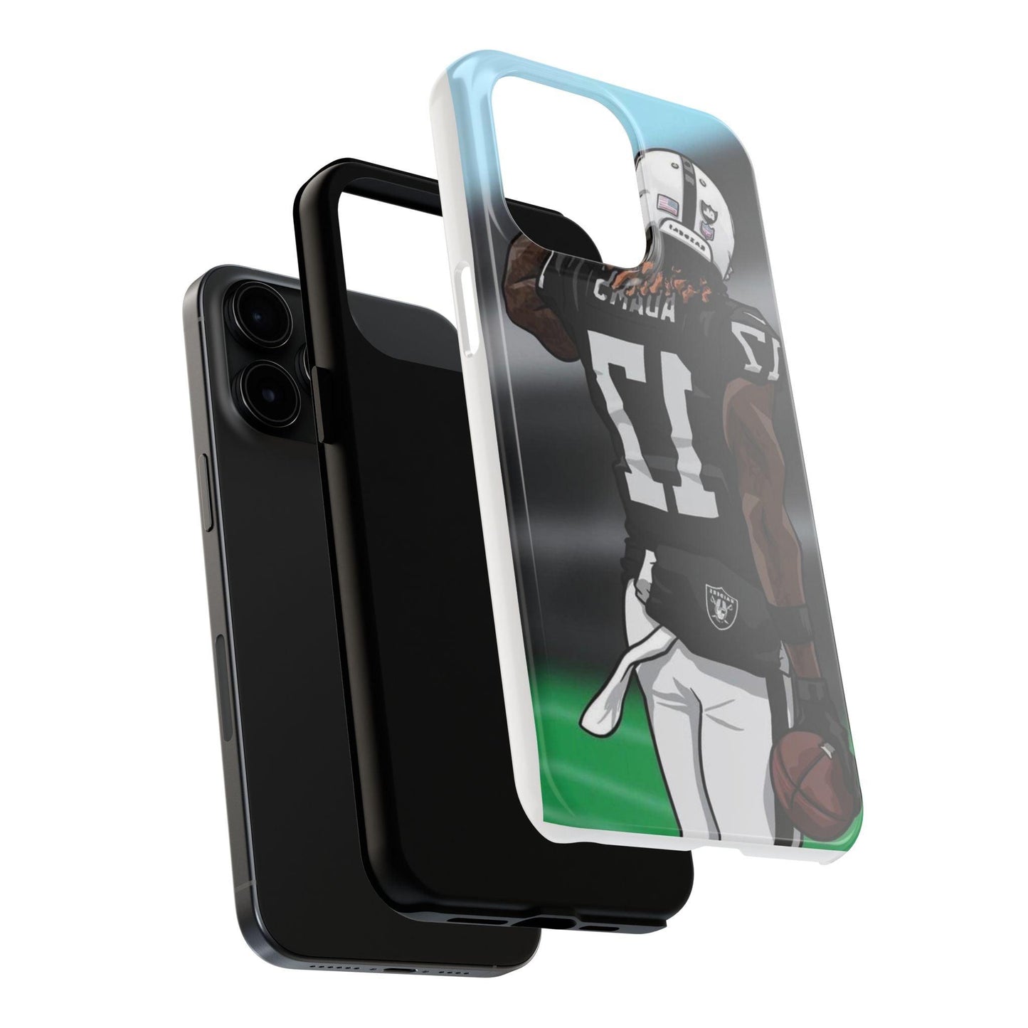 Adam 17 Player Showing Shirt Number Printed Tough Phone Case for iPhone & Samsung Galaxy - Bold Athlete Design - covers4phones