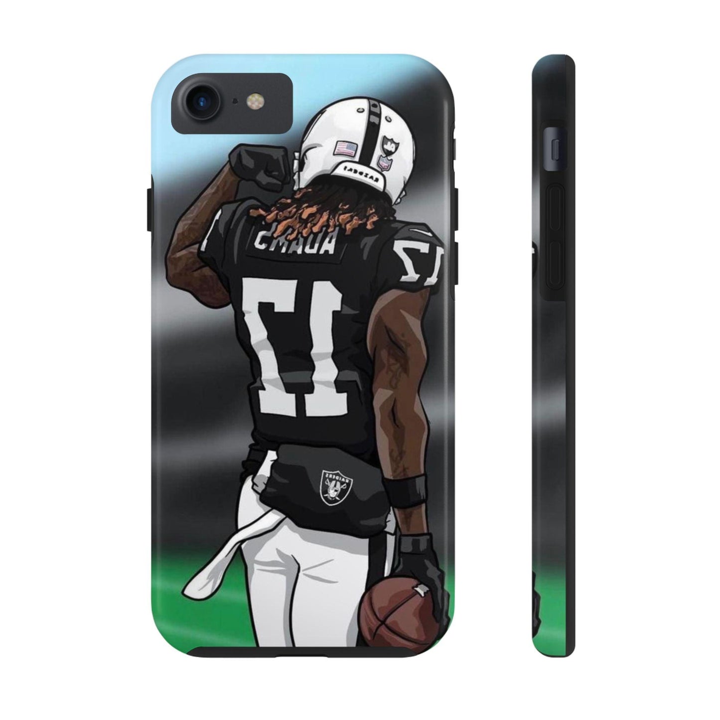 Adam 17 Player Showing Shirt Number Printed Tough Phone Case for iPhone & Samsung Galaxy - Bold Athlete Design - covers4phones