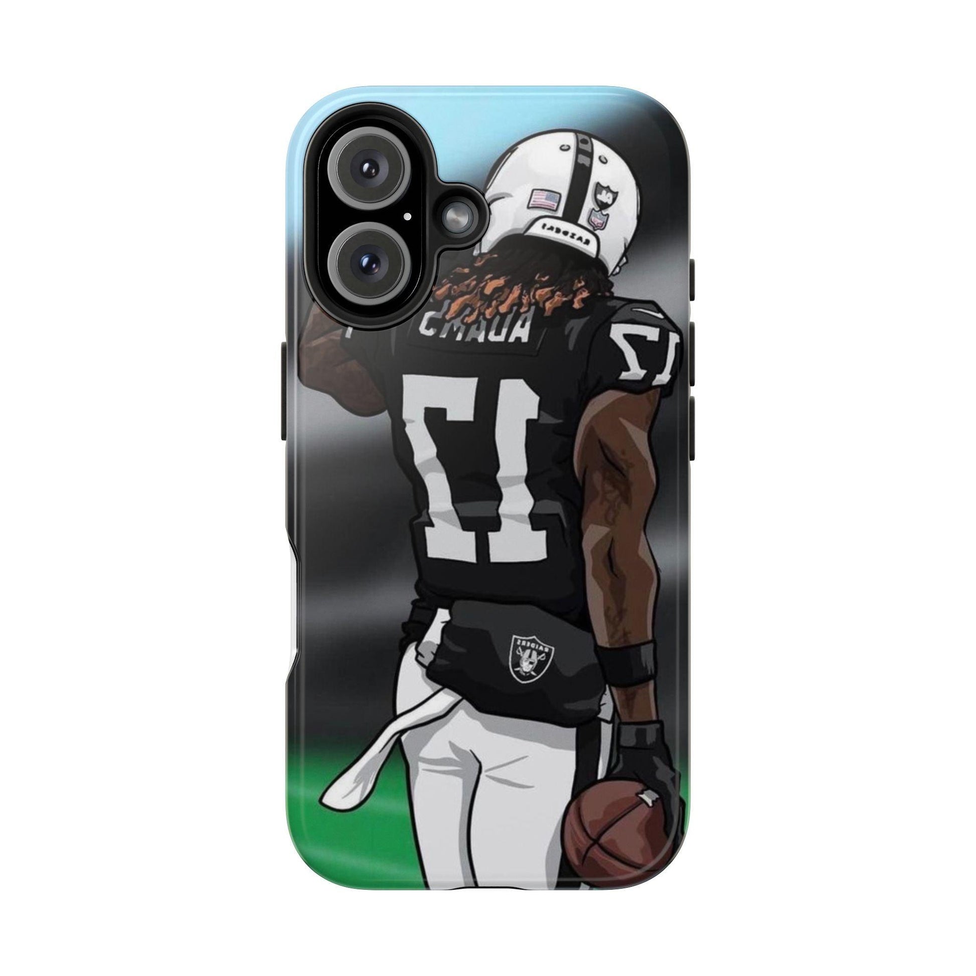 Adam 17 Player Showing Shirt Number Printed Tough Phone Case for iPhone & Samsung Galaxy - Bold Athlete Design - covers4phones