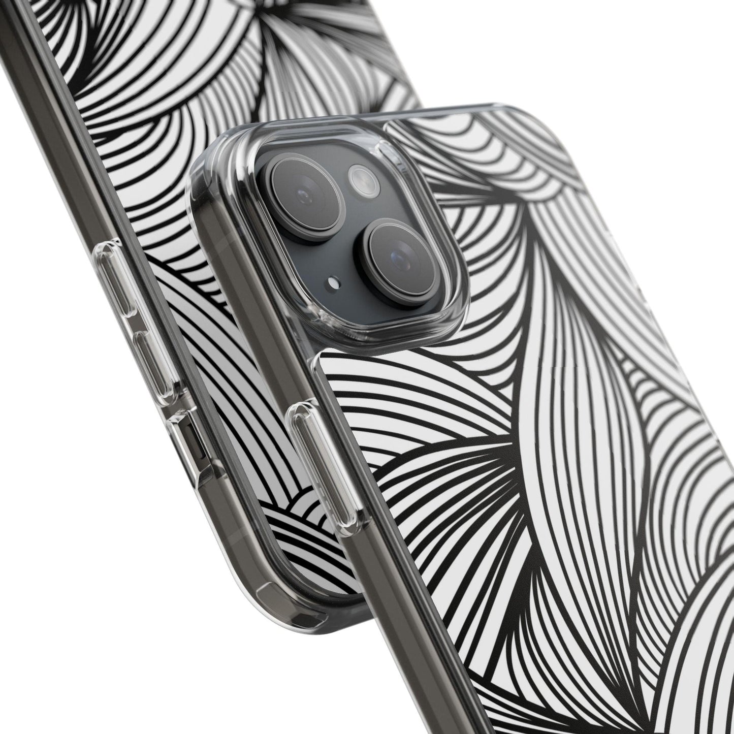 Black and White Illusion Clear Cases - covers4phones