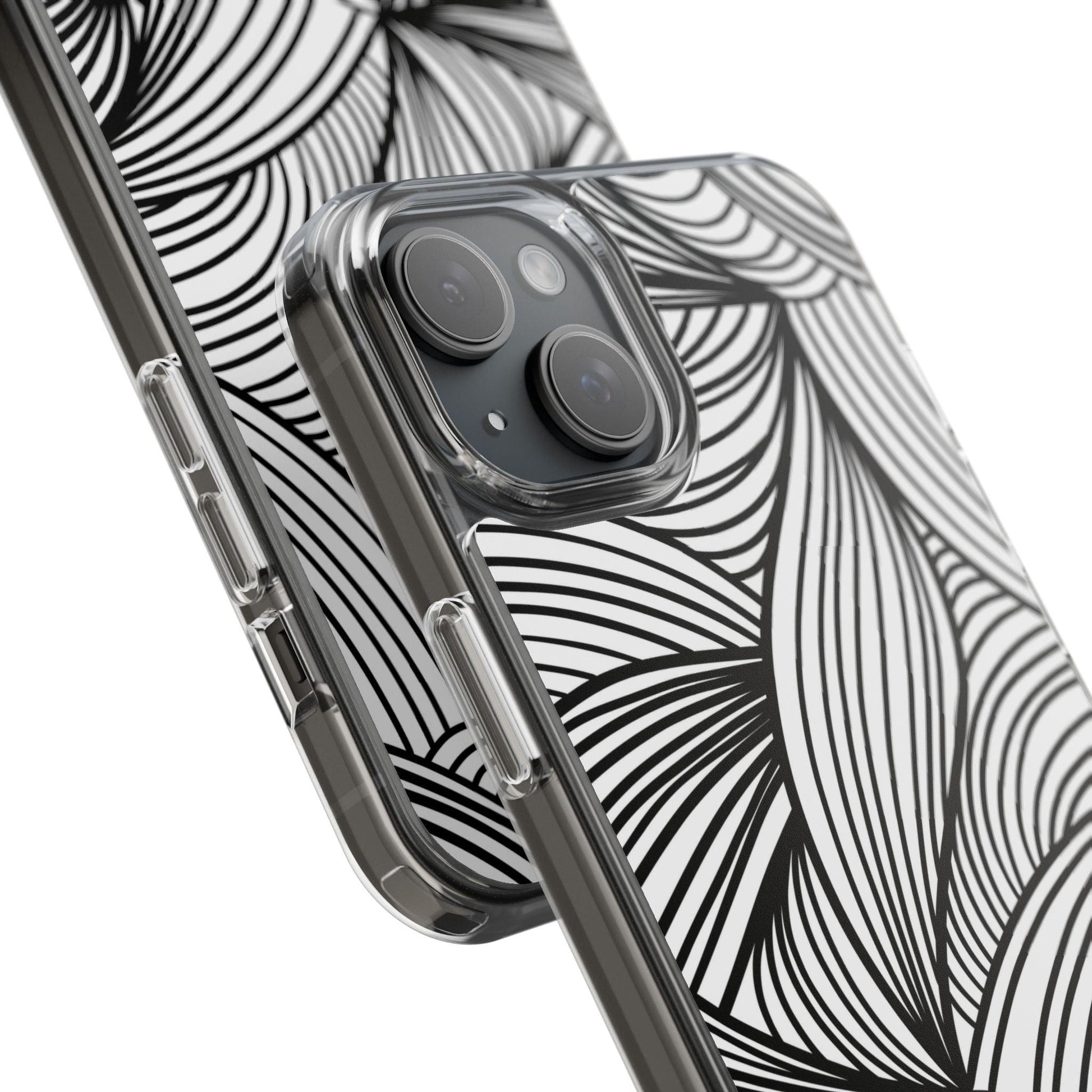 Black and White Illusion Clear Cases - covers4phones