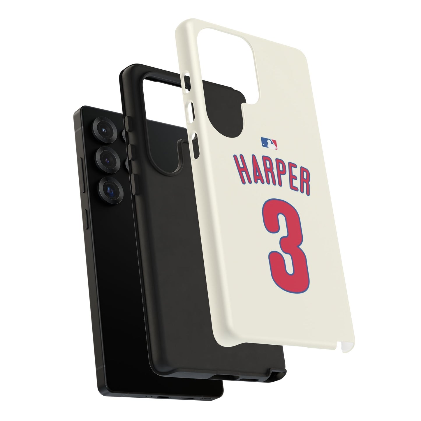 Bryce Harper PowerGrip – Dual-Layer Defense & Slim Fit | Compatible with iPhone 8 to 16 Pro Max & Samsung Galaxy S10 to S25 Ultra