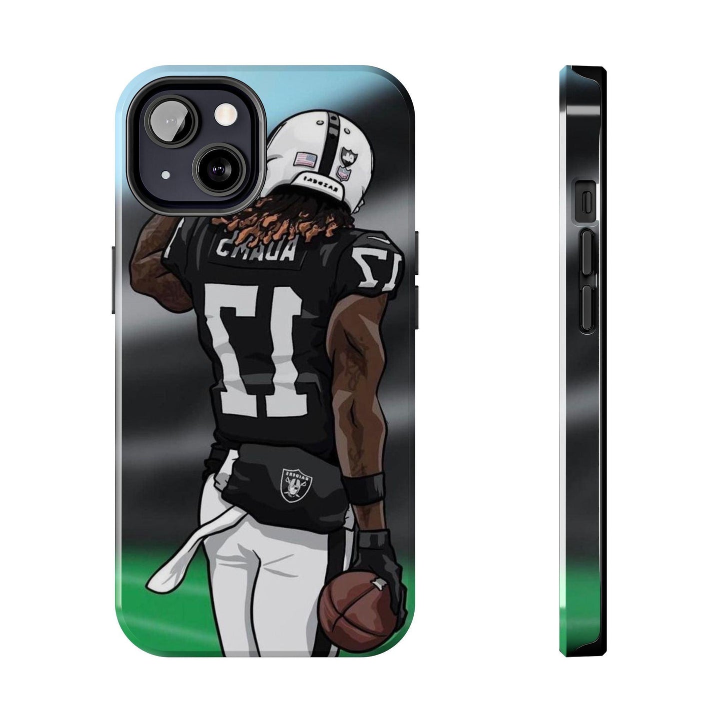 Adam 17 Player Showing Shirt Number Printed Tough Phone Case for iPhone & Samsung Galaxy - Bold Athlete Design - covers4phones