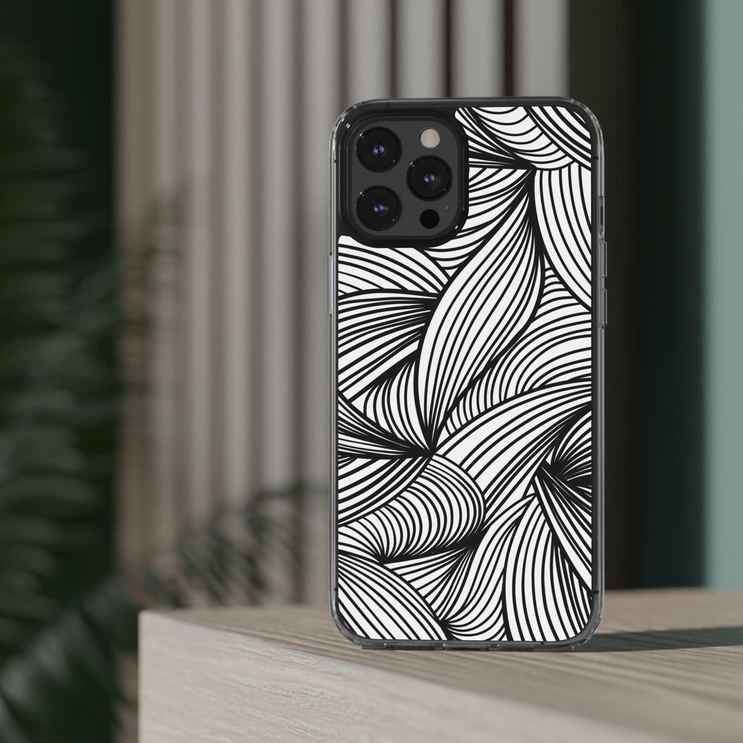 Black and White Illusion Clear Cases - covers4phones