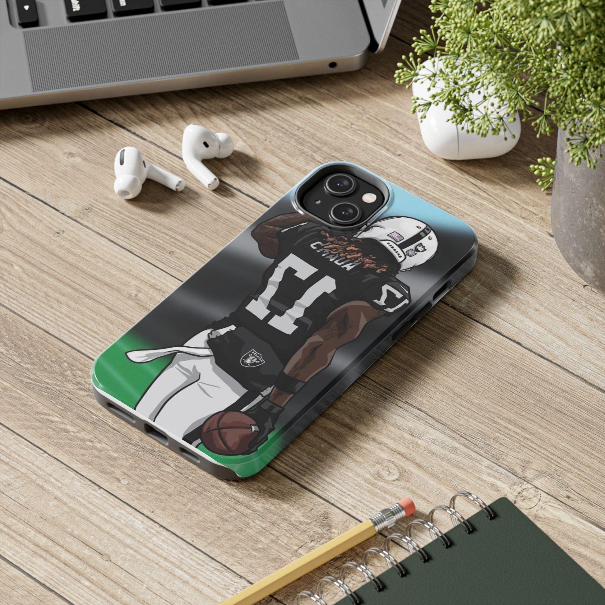 Adam 17 Player Showing Shirt Number Printed Tough Phone Case for iPhone & Samsung Galaxy - Bold Athlete Design - covers4phones