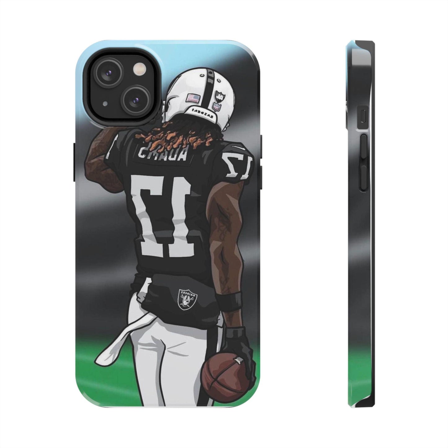 Adam 17 Player Showing Shirt Number Printed Tough Phone Case for iPhone & Samsung Galaxy - Bold Athlete Design - covers4phones