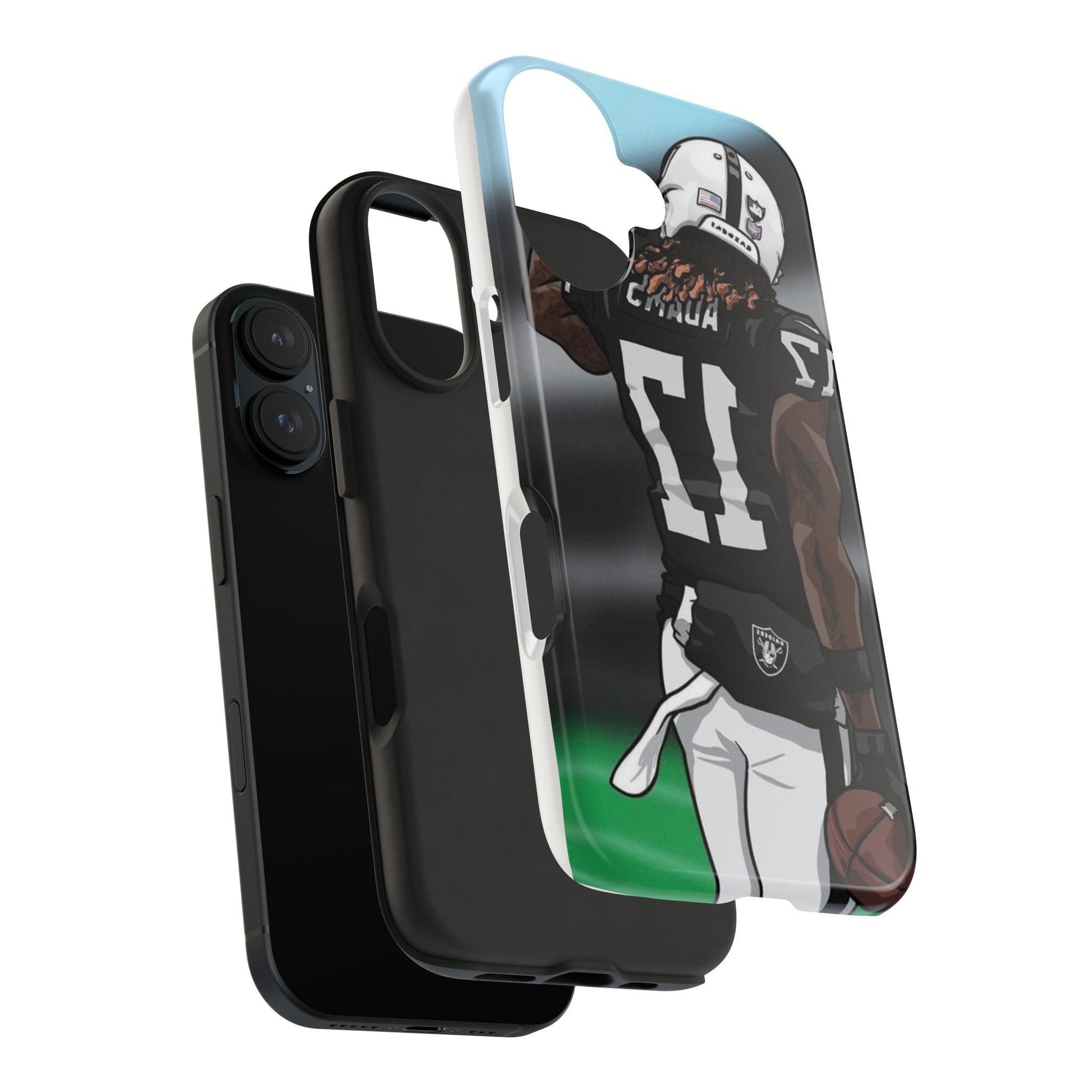 Adam 17 Player Showing Shirt Number Printed Tough Phone Case for iPhone & Samsung Galaxy - Bold Athlete Design - covers4phones