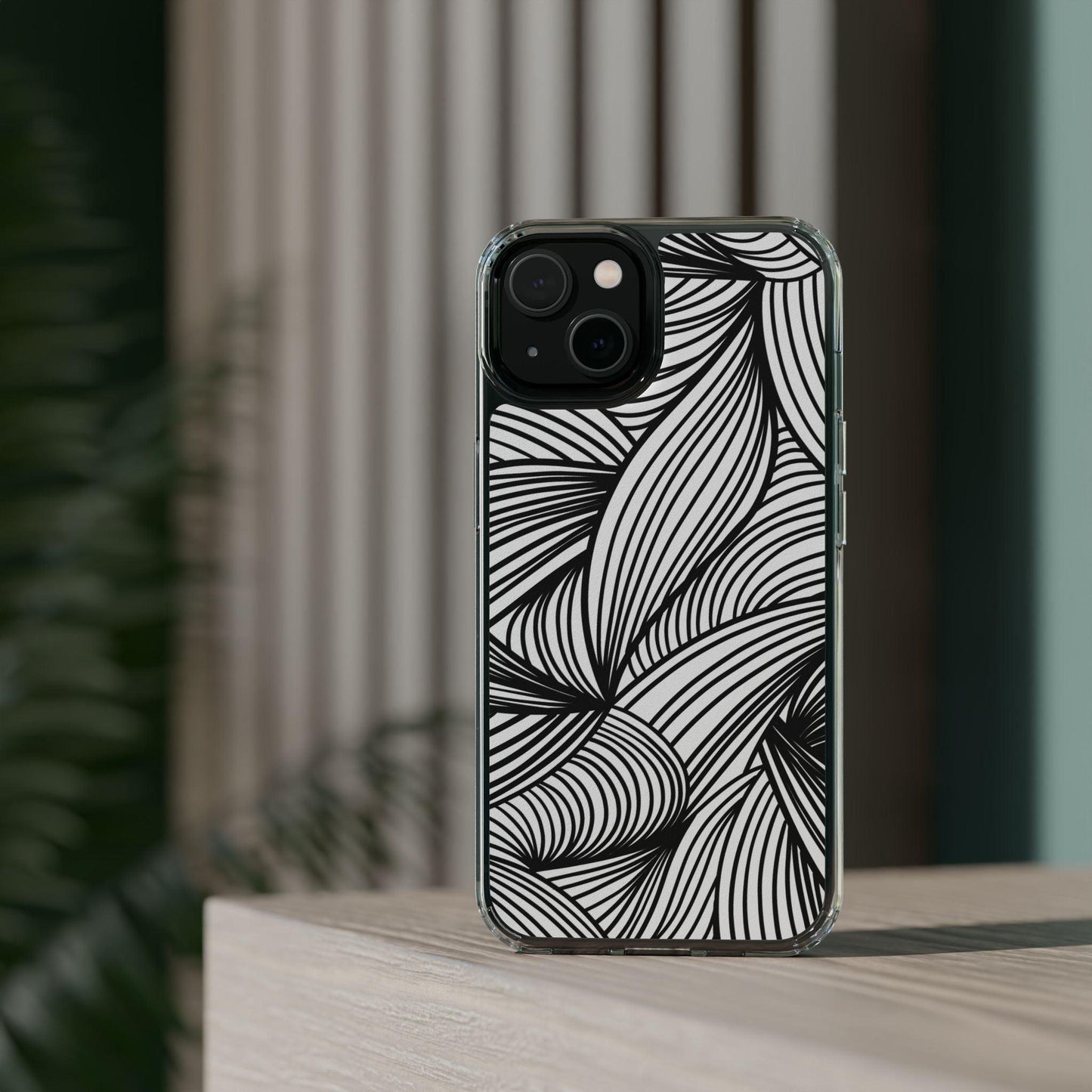 Black and White Illusion Clear Cases - covers4phones