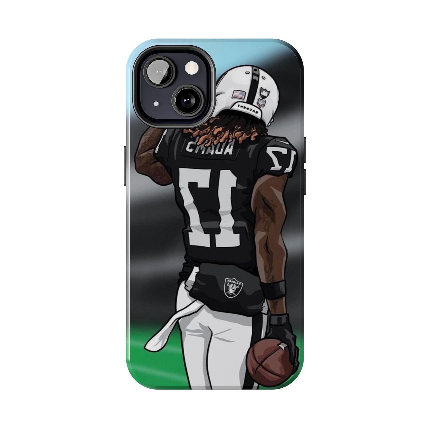Adam 17 Player Showing Shirt Number Printed Tough Phone Case for iPhone & Samsung Galaxy - Bold Athlete Design - covers4phones