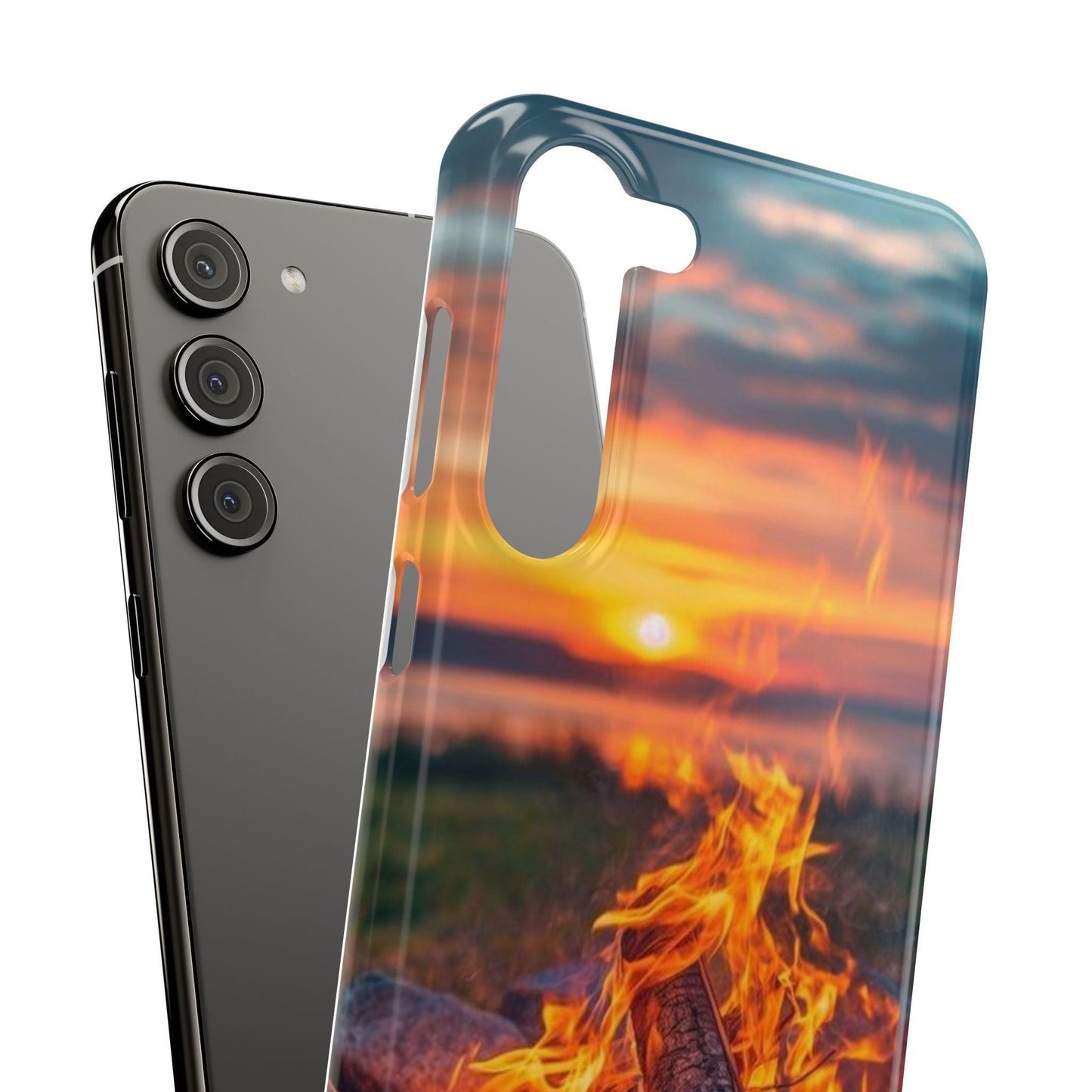 Woodland Fire Phone Case – Warmth of Nature’s Blaze on Your Device - covers4phones