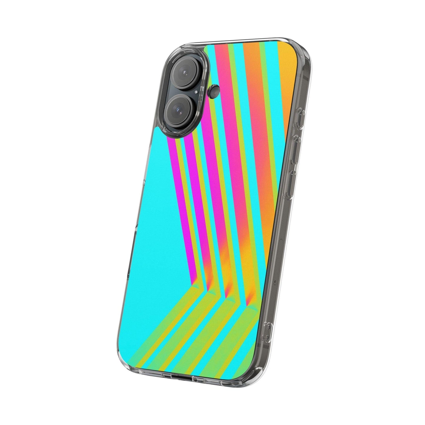 Abstract Pattern With Vibrant Color Clear Cases - covers4phones