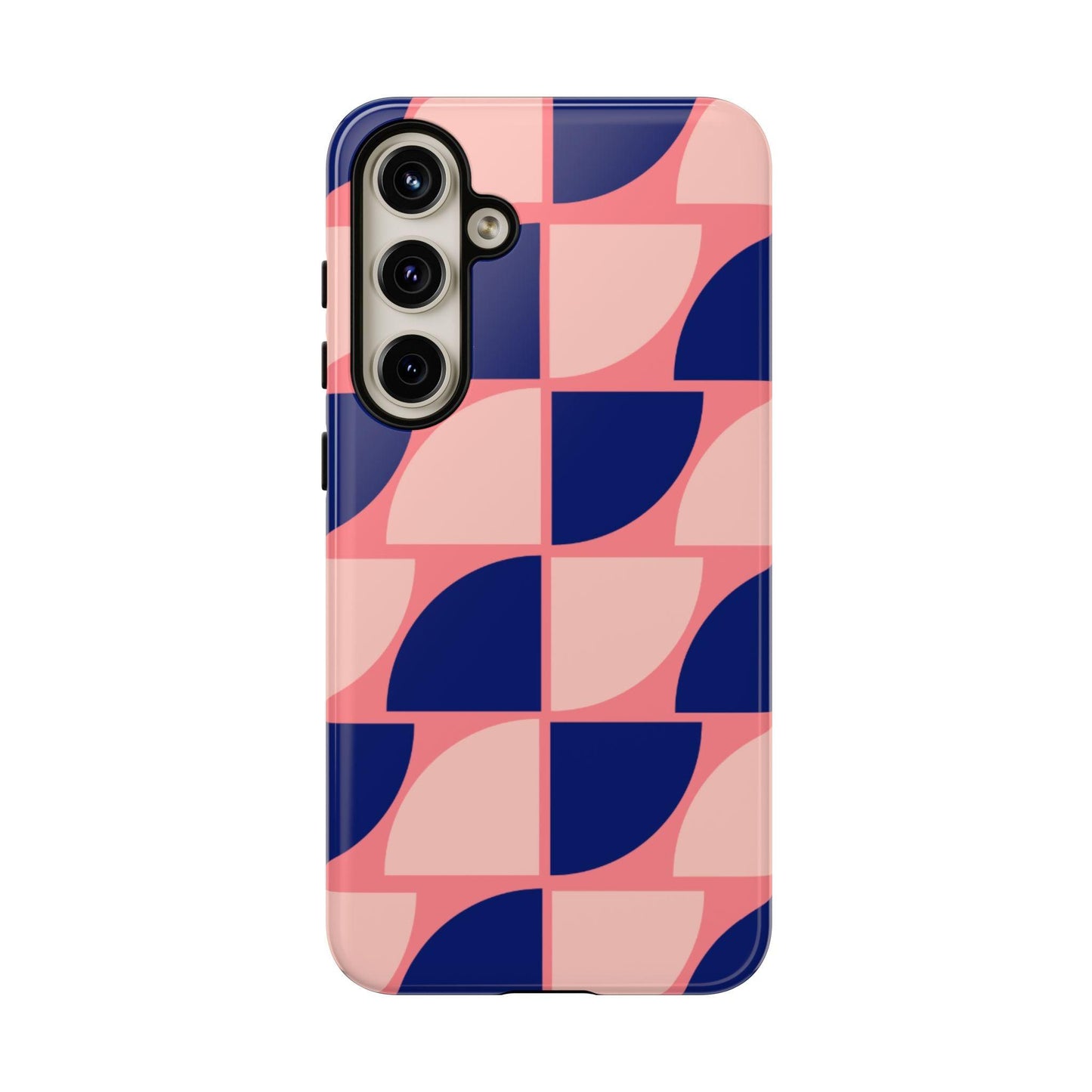 Samsung Tough Phone Case – Pink and Blue Pattern, Durable Protection, Sleek Design - covers4phones