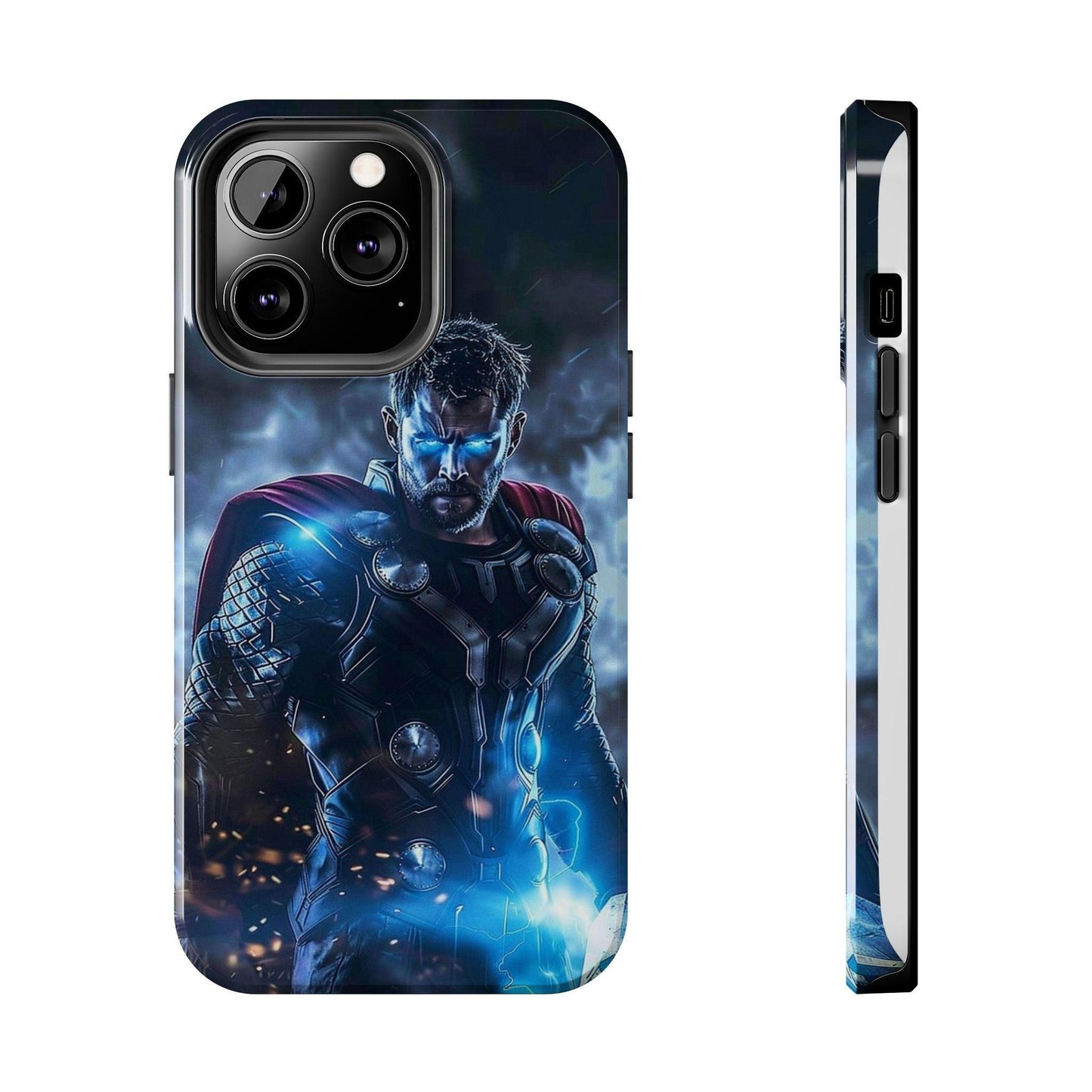 Thor, the God of Thunder in Action Printed Tough Phone Case for iPhone & Samsung Galaxy - Epic Superhero Design - covers4phones